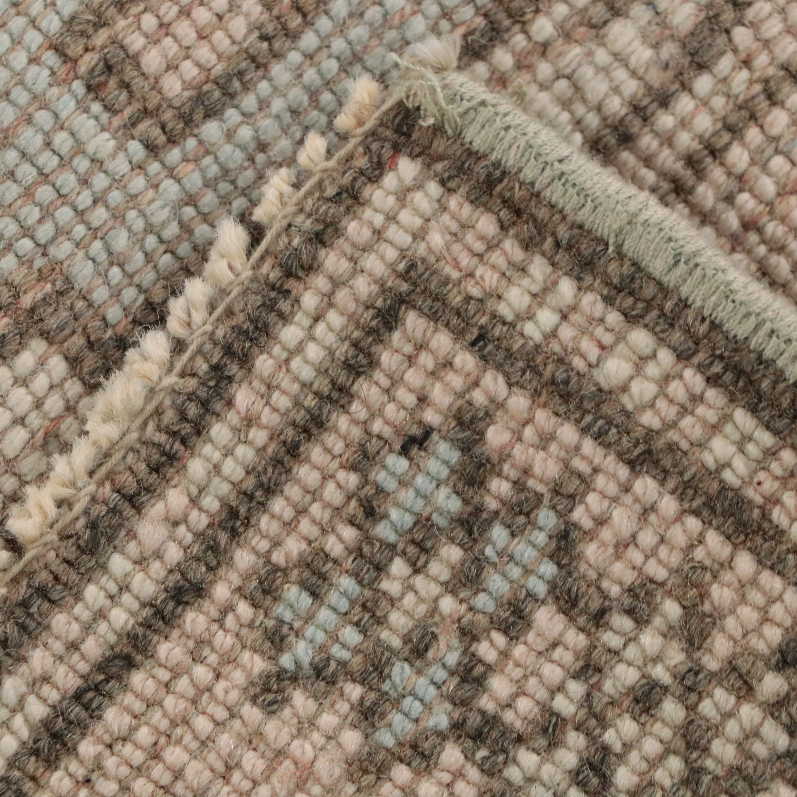 4'8 x 6'7 Hand-Knotted Turkish Anatolian Oushak Area Rug