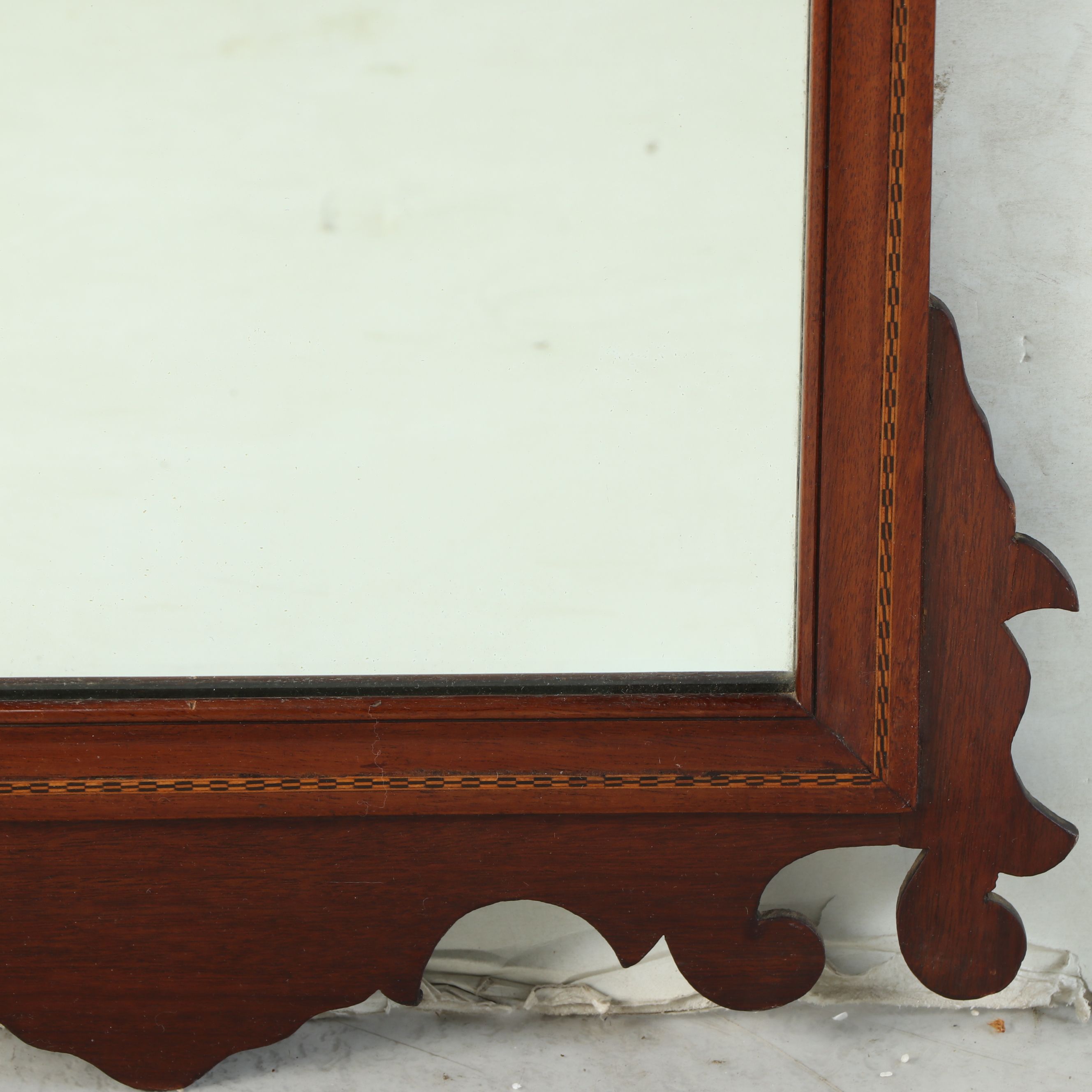 Chippendale Style Wood Wall Mirror
