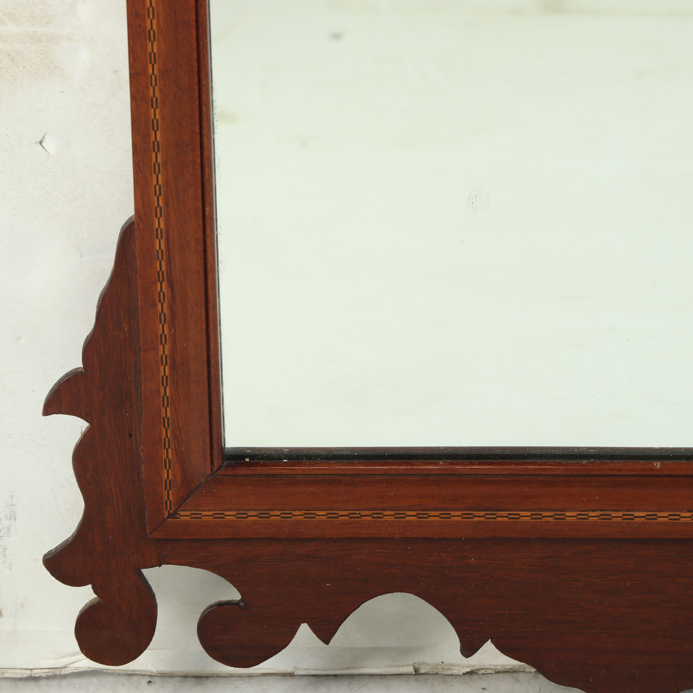 Chippendale Style Wood Wall Mirror