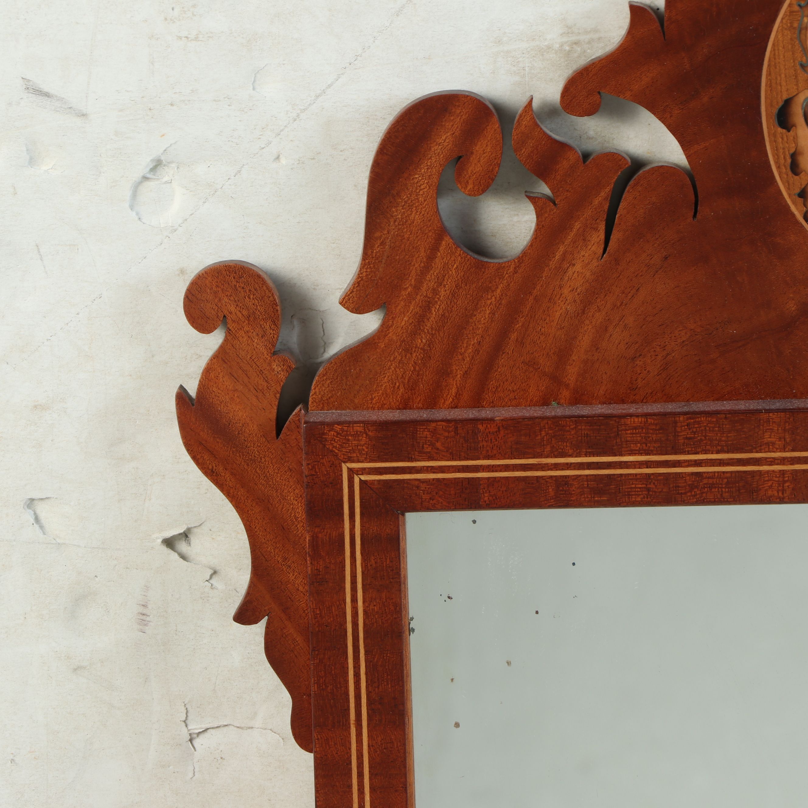 Chippendale Style Wood Wall Mirror