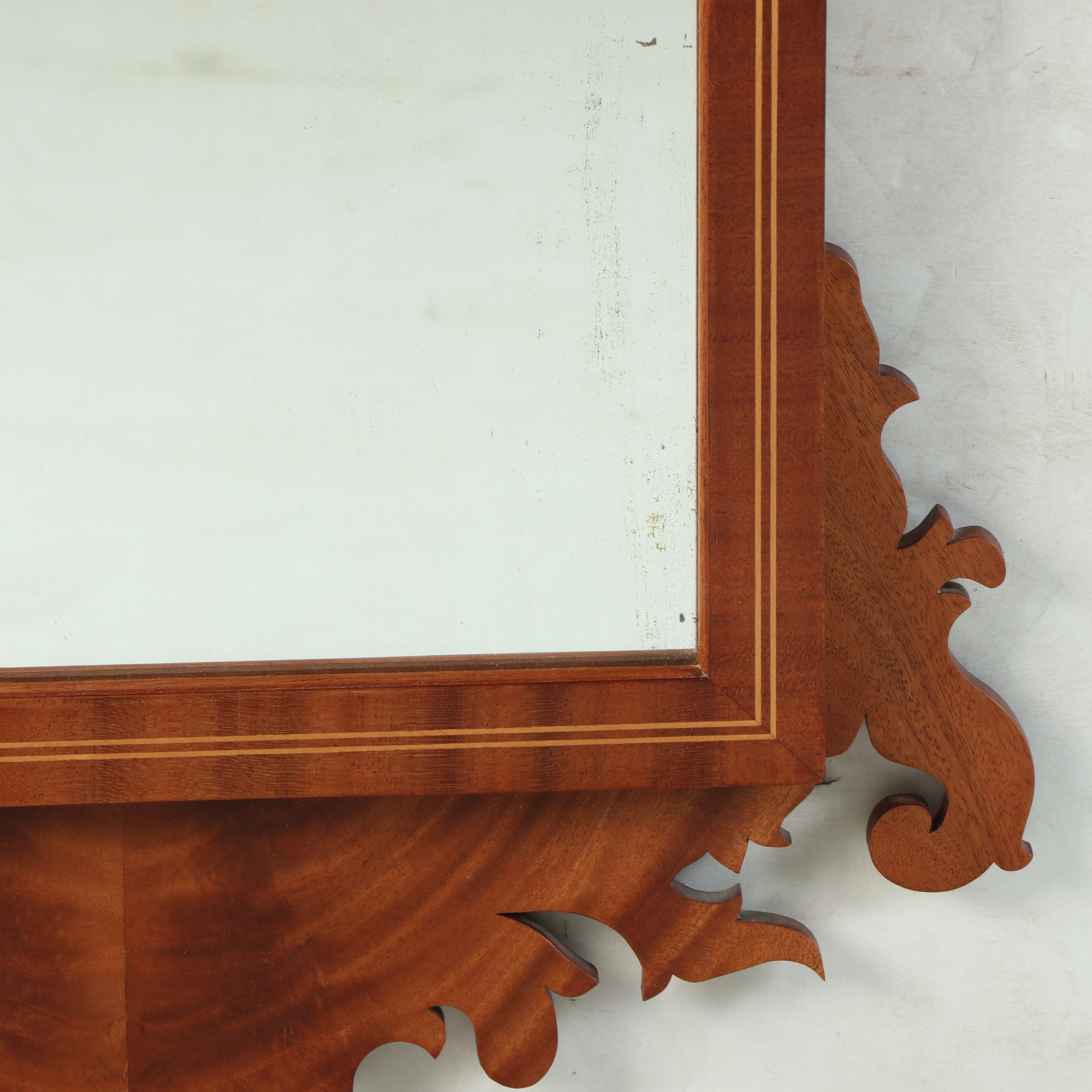Chippendale Style Wood Wall Mirror