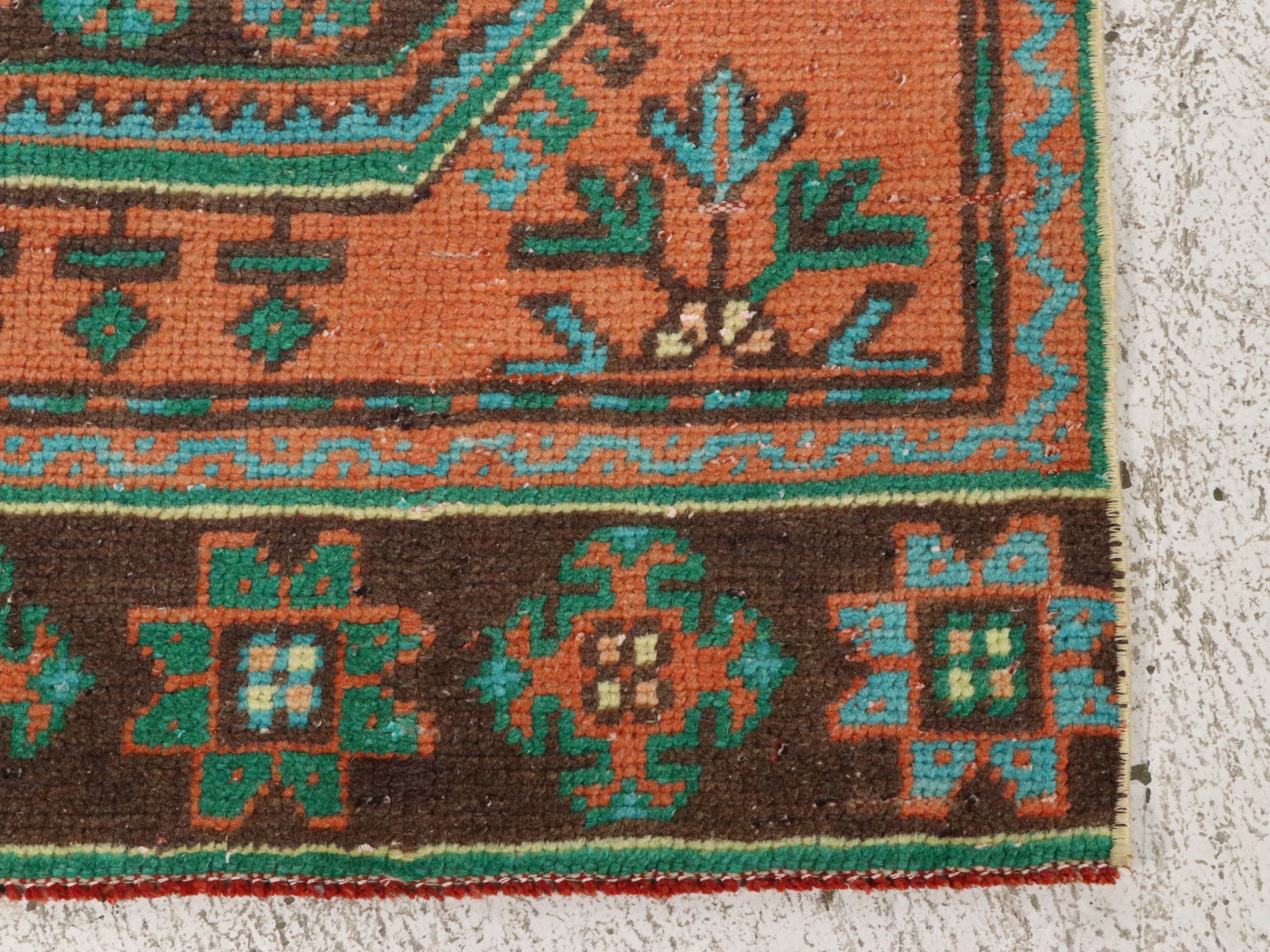 2'11 x 11'3 Hand-Knotted Turkish Kazak Style Long Rug