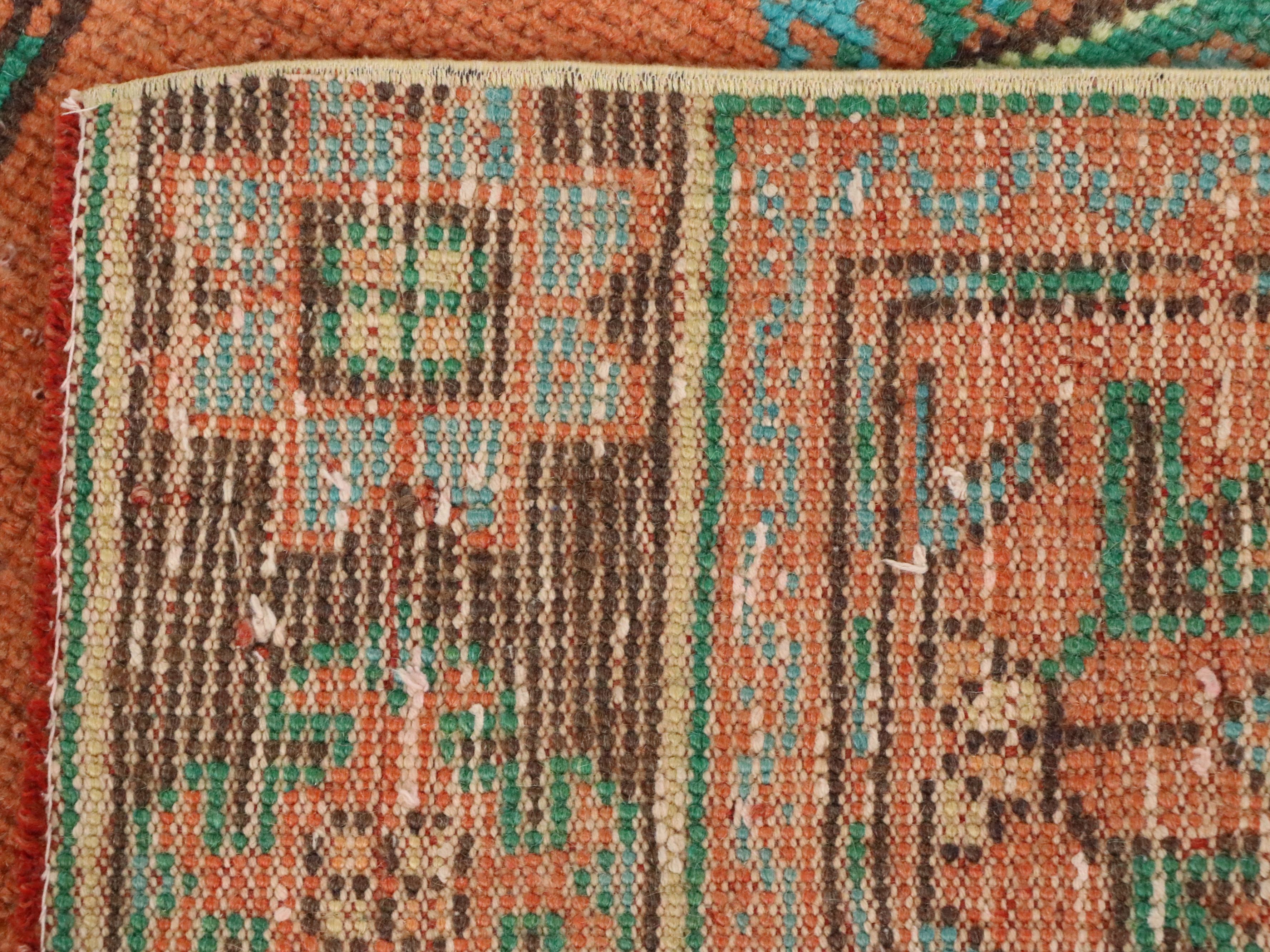 2'11 x 11'3 Hand-Knotted Turkish Kazak Style Long Rug