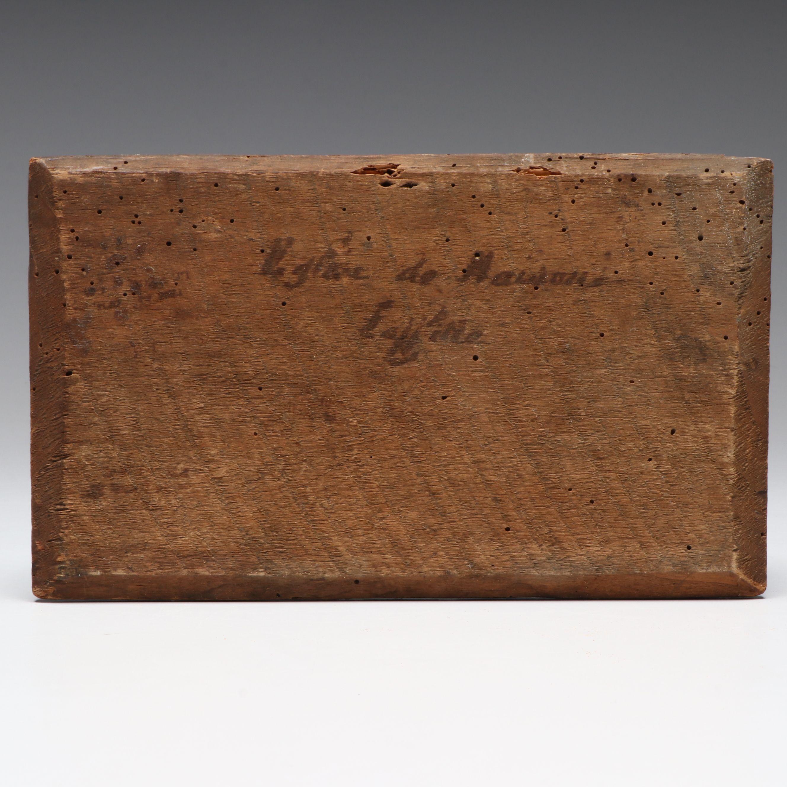 Antique French School Oil Painting of Church