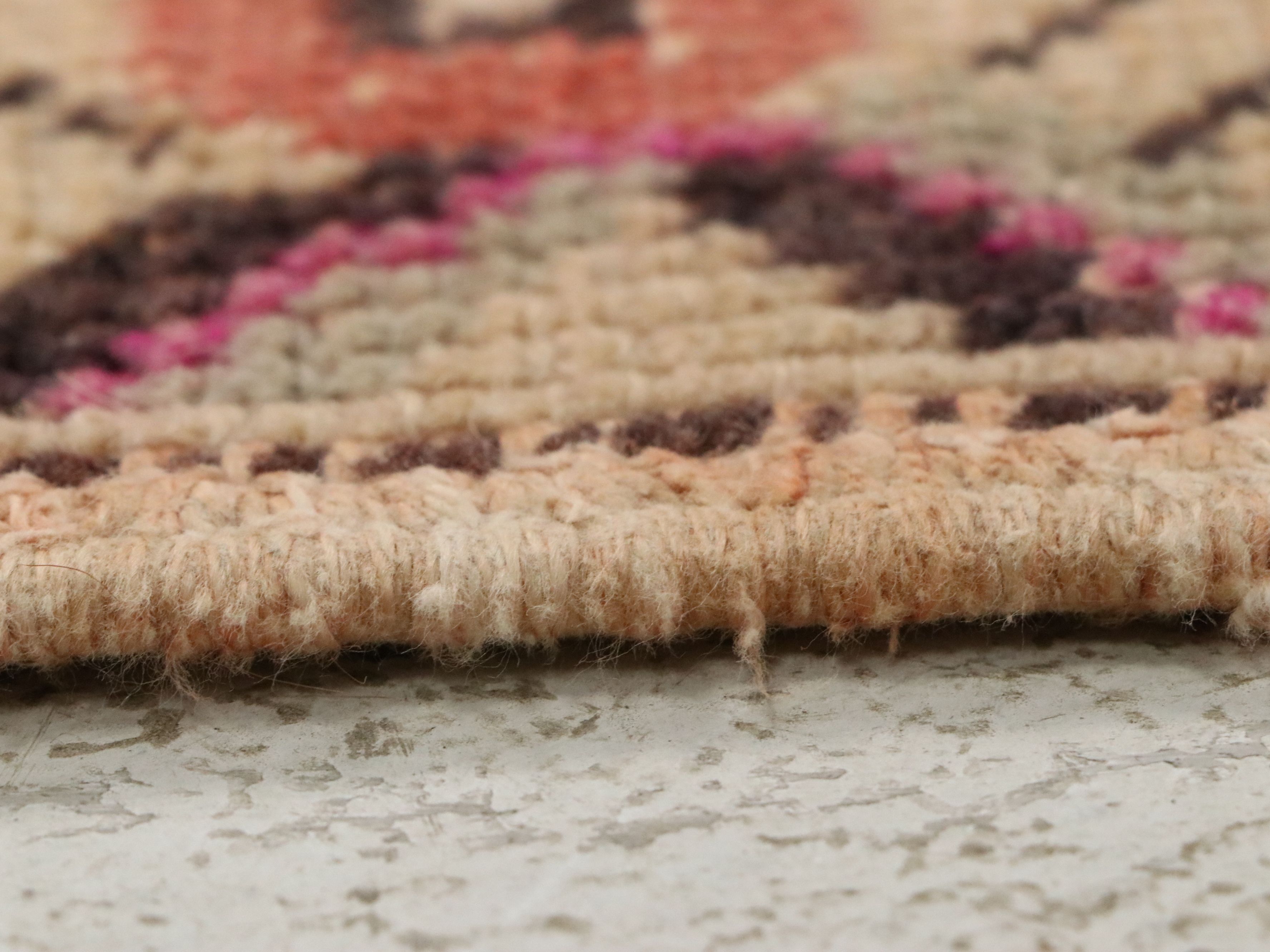 4'2 x 7'2 Hand-Knotted Turkish Anatolian Area Rug