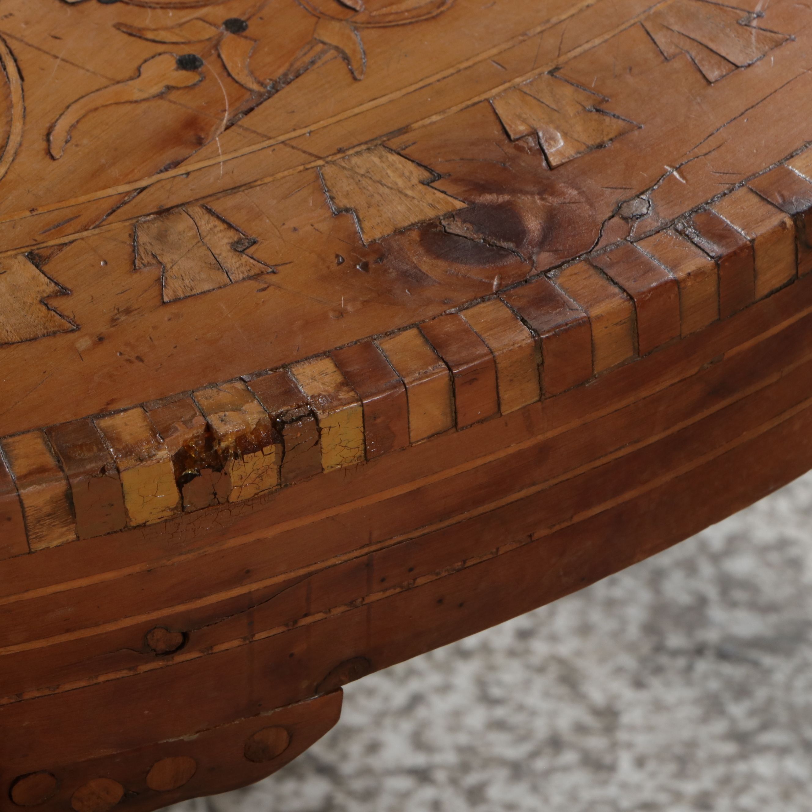 Middle Eastern Inlaid Khatam Coffee Table, 20th Century