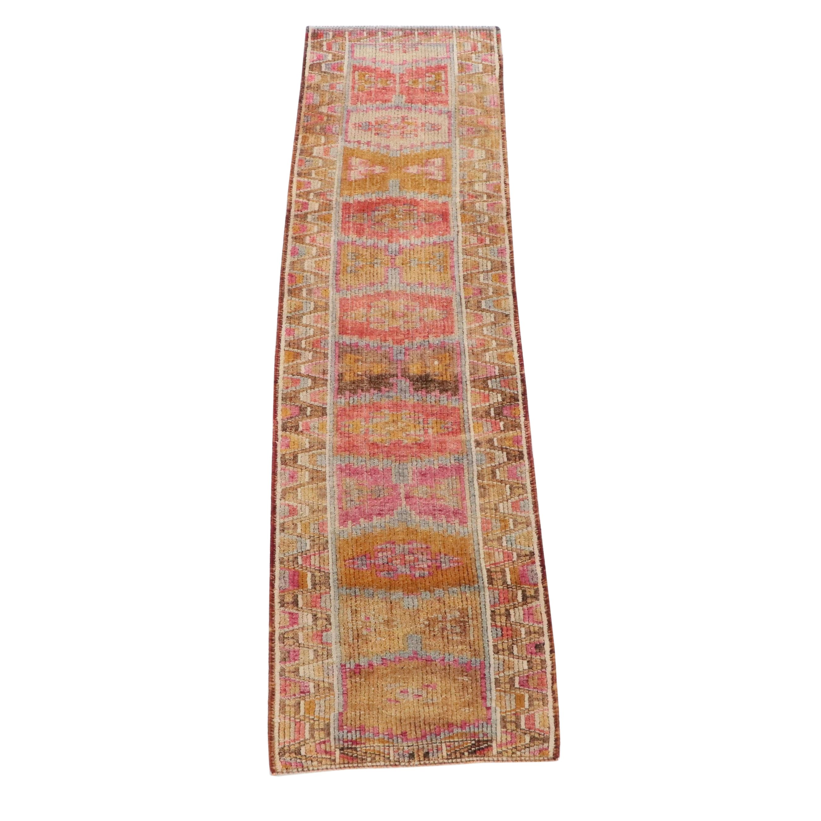2'9 x 10'4 Hand-Knotted Turkish Anatolian Carpet Runner