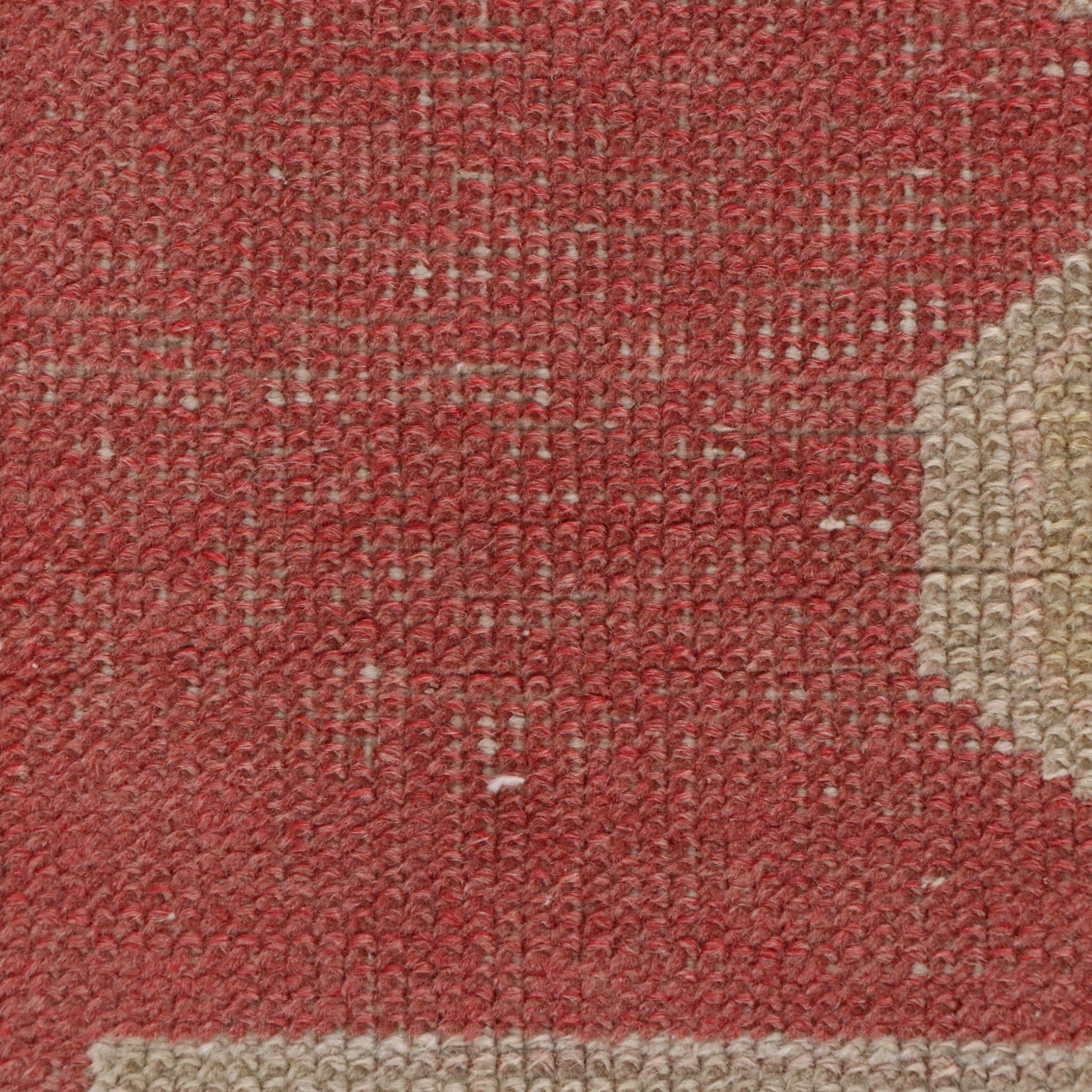 4'5 x 7'11 Hand-Knotted Turkish Anatolian Medallion Rug