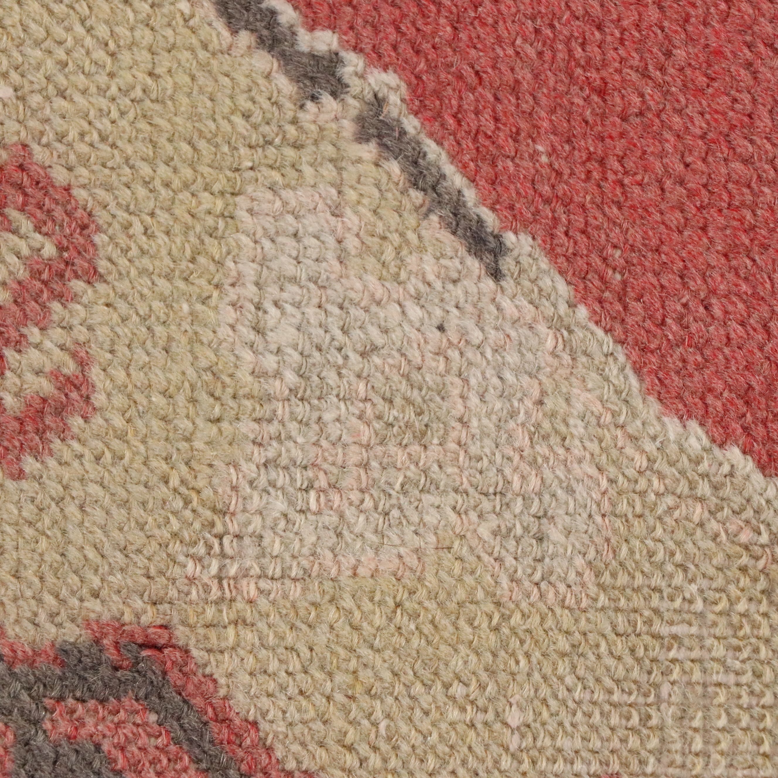 4'5 x 7'11 Hand-Knotted Turkish Anatolian Medallion Rug