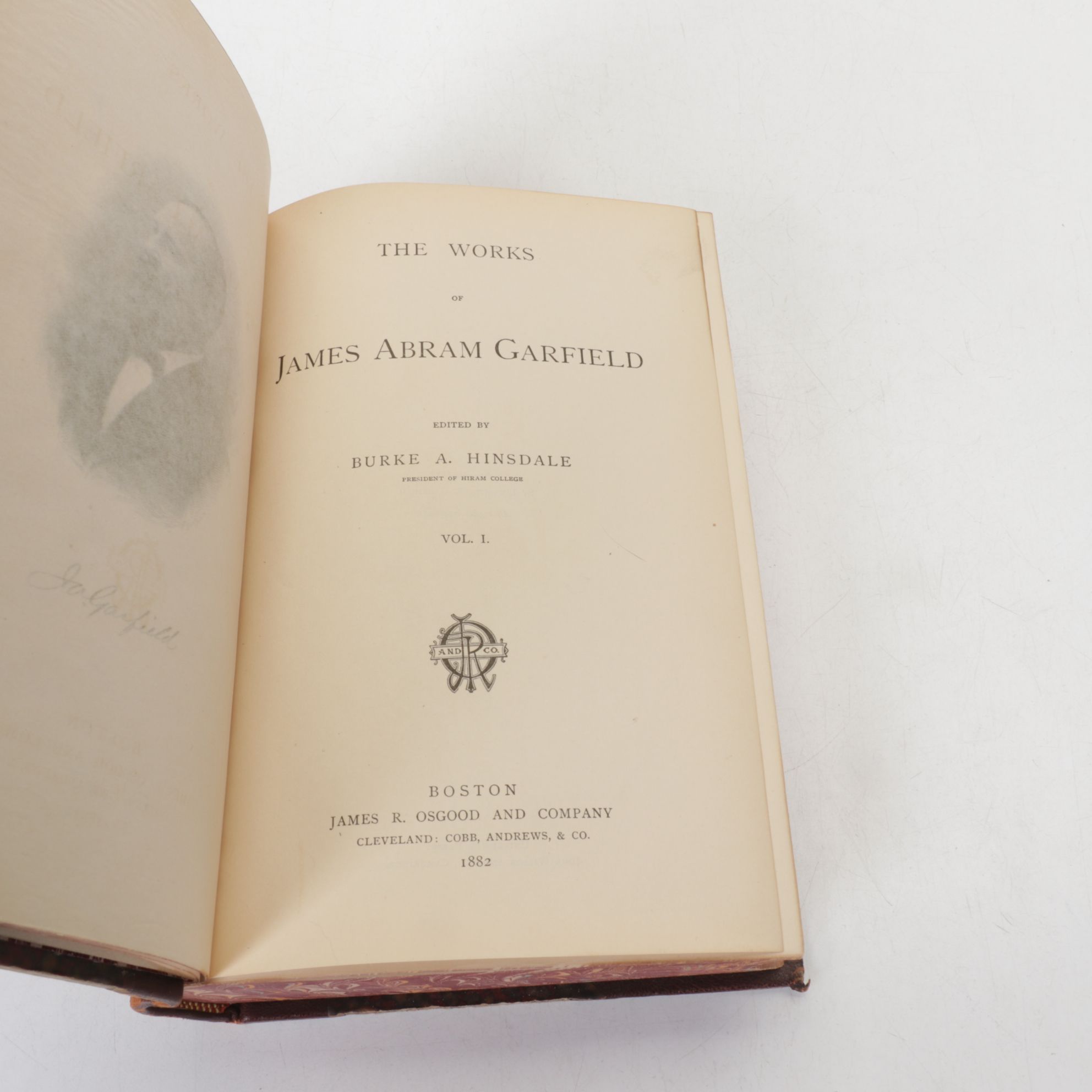 "The Works of James Abram Garfield" Two-Volume Set by Burke A. Hinsdale