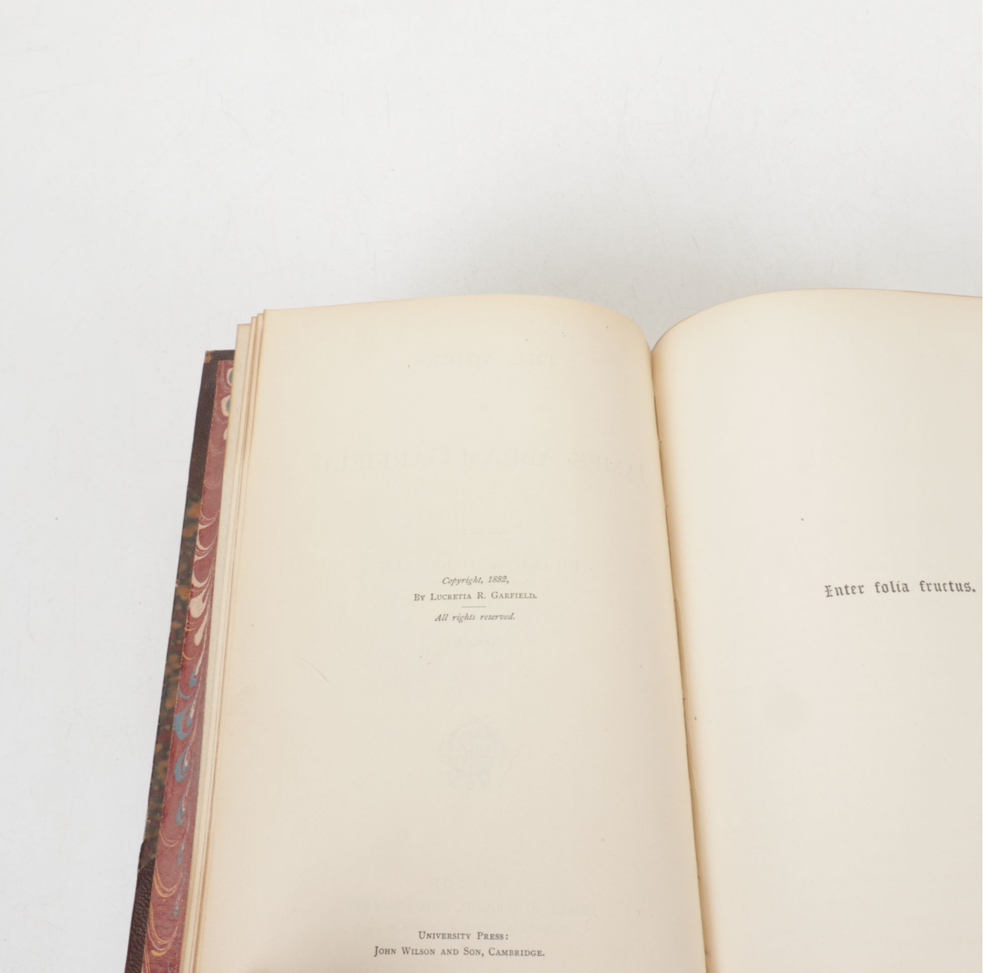 "The Works of James Abram Garfield" Two-Volume Set by Burke A. Hinsdale