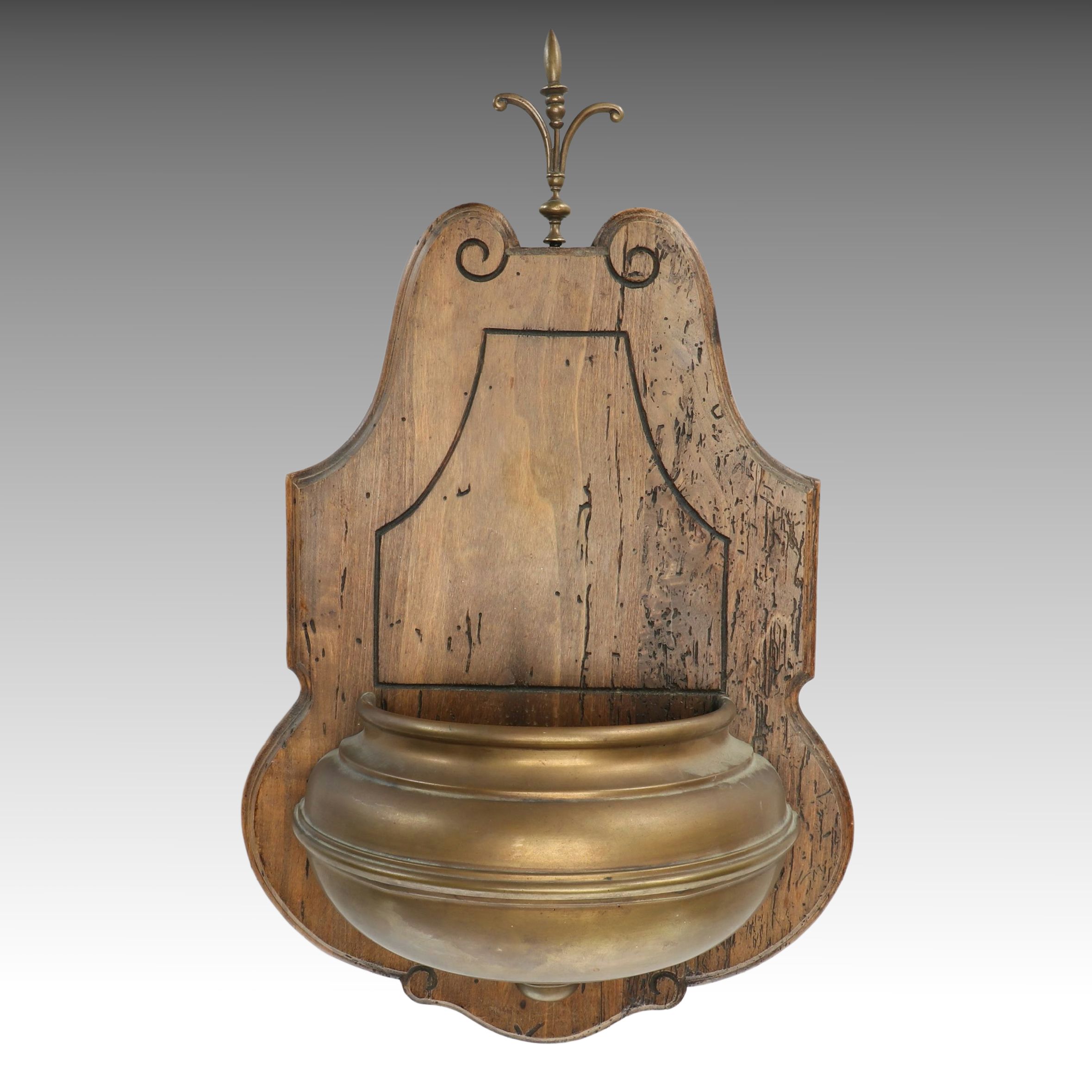 Italian Bronze Holy Water Font