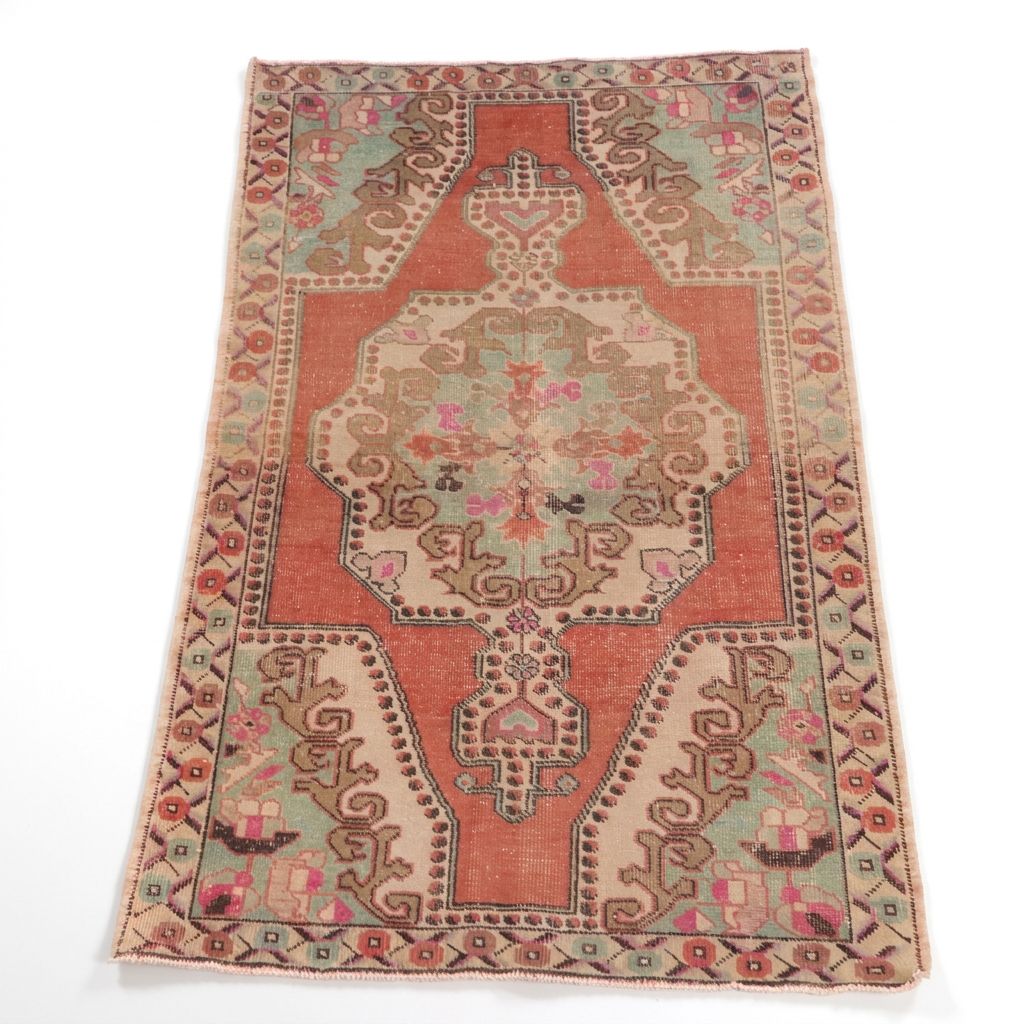 4'2 x 7'2 Hand-Knotted Turkish Anatolian Area Rug