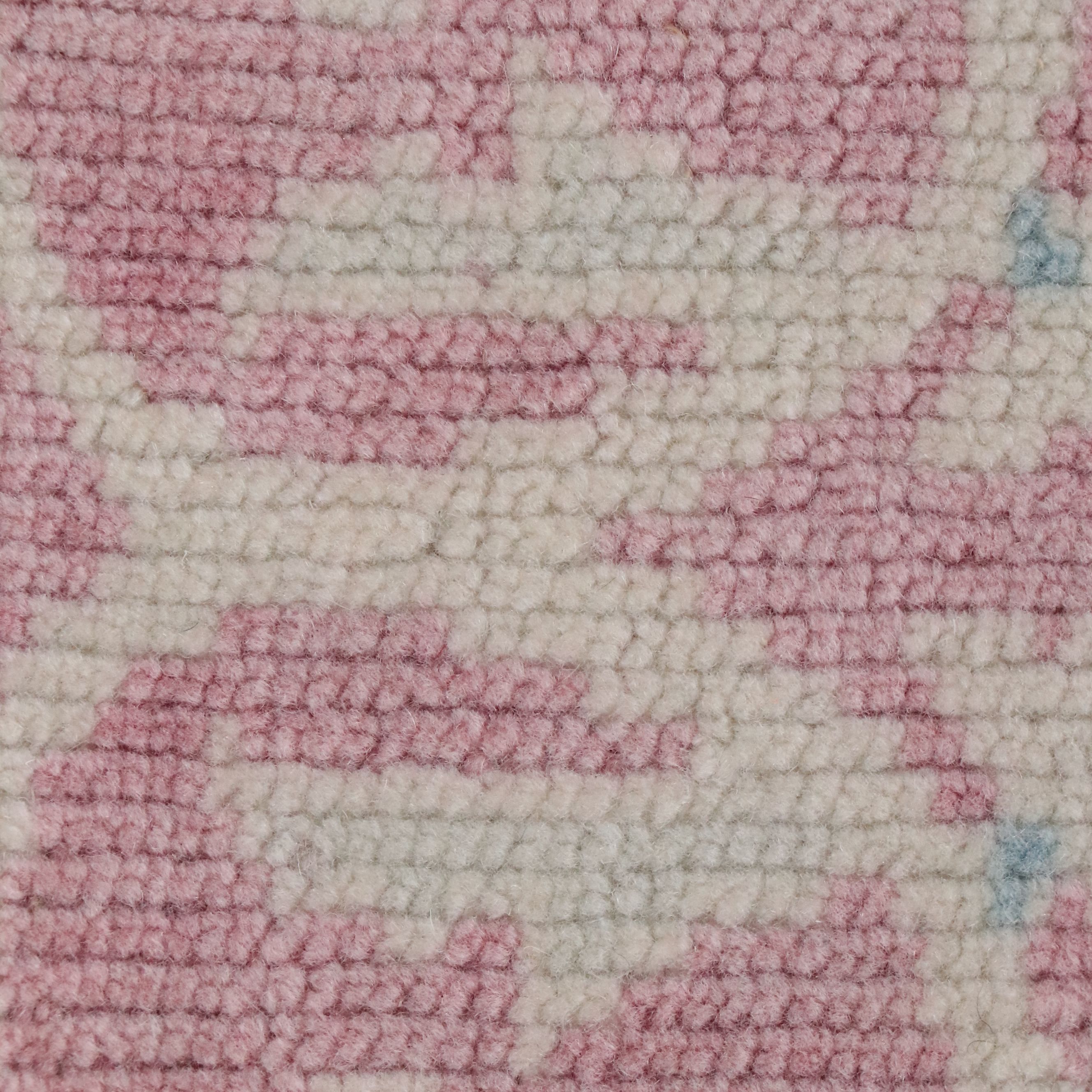 4'2 x 5'9 Hand-Knotted Turkish Oushak Area Rug