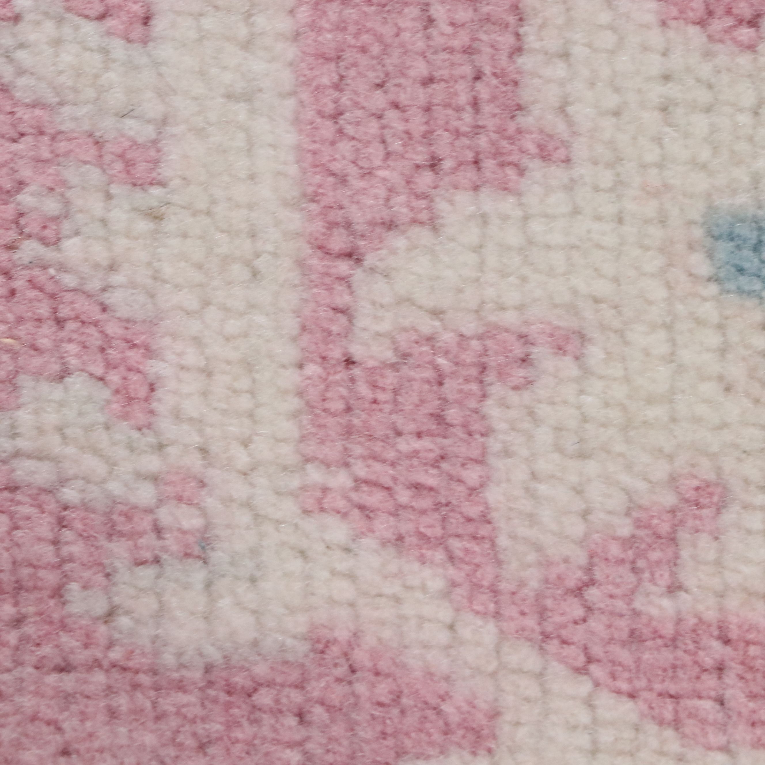 4'2 x 5'9 Hand-Knotted Turkish Oushak Area Rug