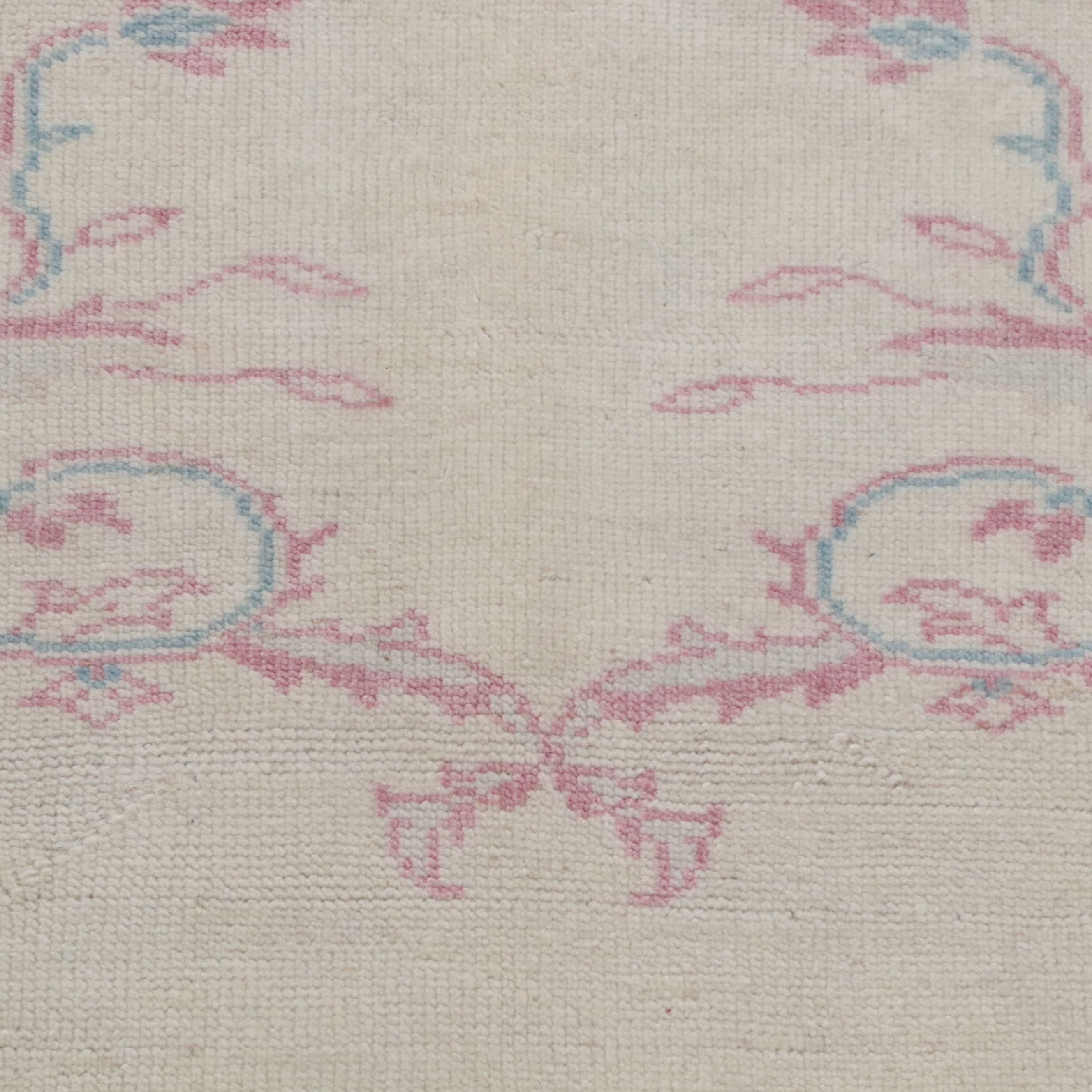 4'2 x 5'9 Hand-Knotted Turkish Oushak Area Rug