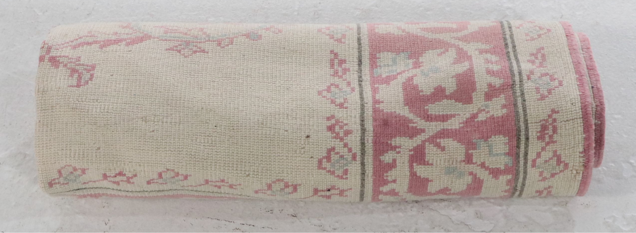 4'2 x 5'9 Hand-Knotted Turkish Oushak Area Rug