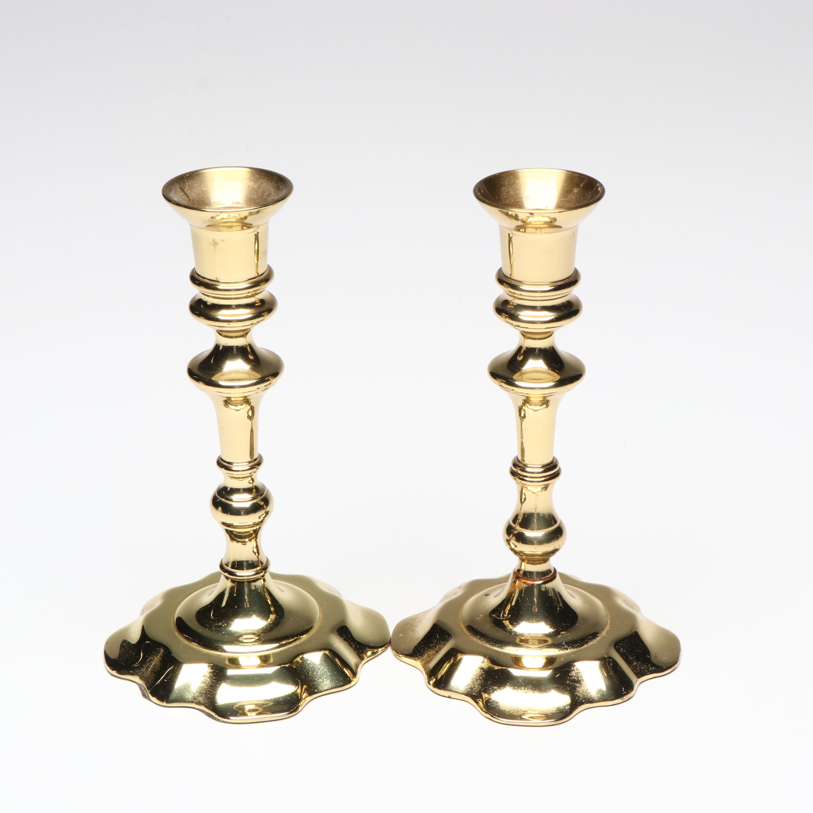 Baldwin Victorian Style Brass Candlesticks