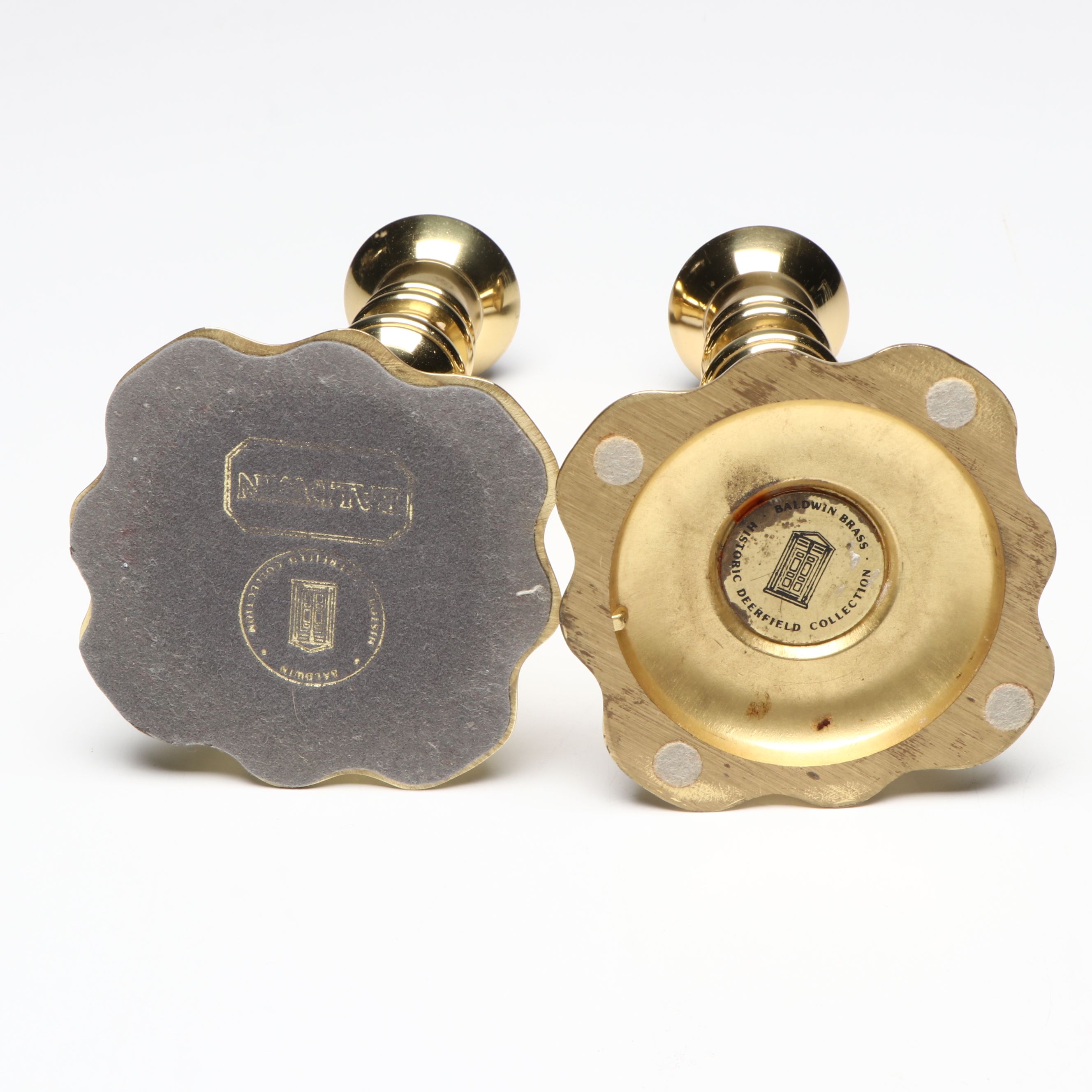 Baldwin Victorian Style Brass Candlesticks