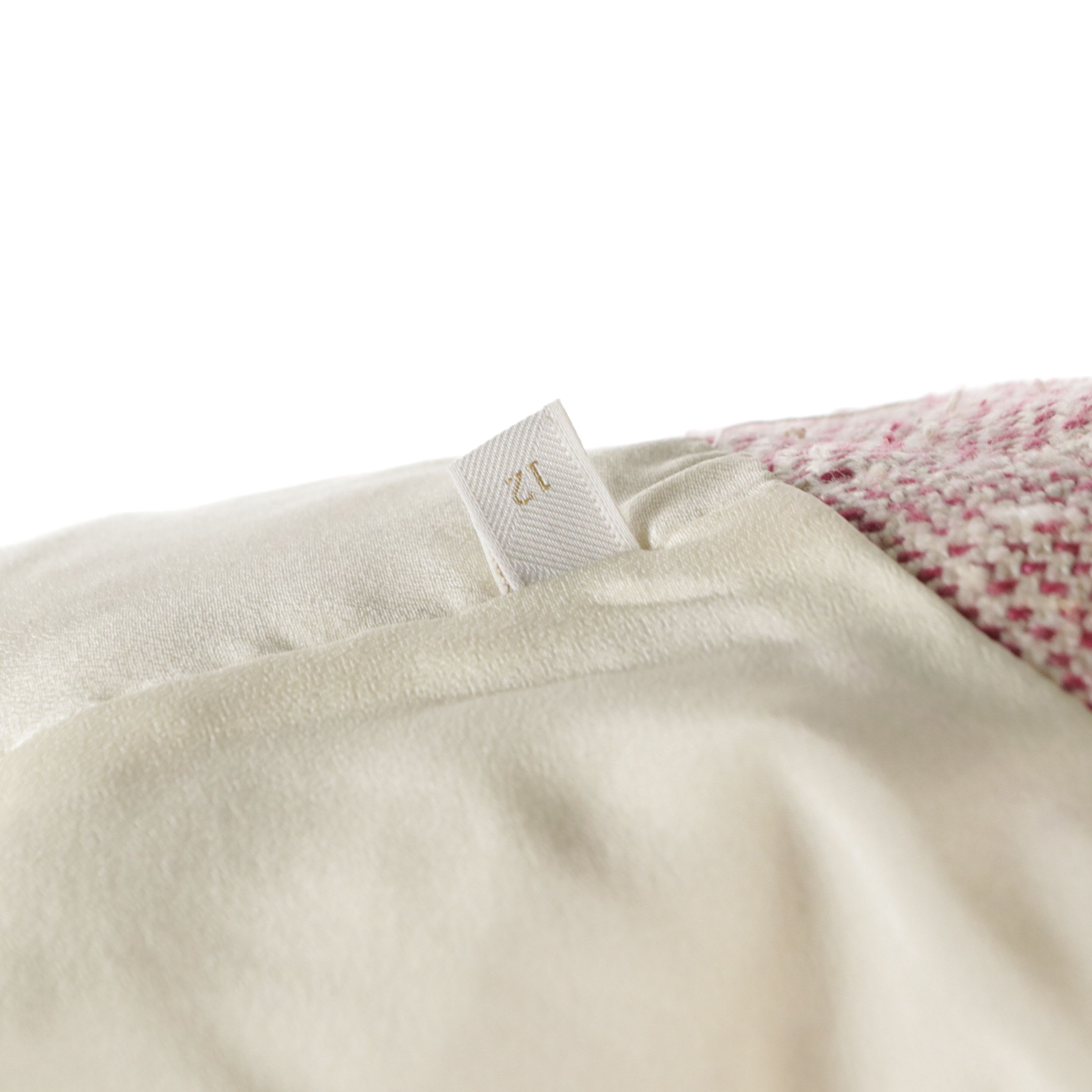 Valentino Collarless Skirt Suit in Silk Noil Canvas