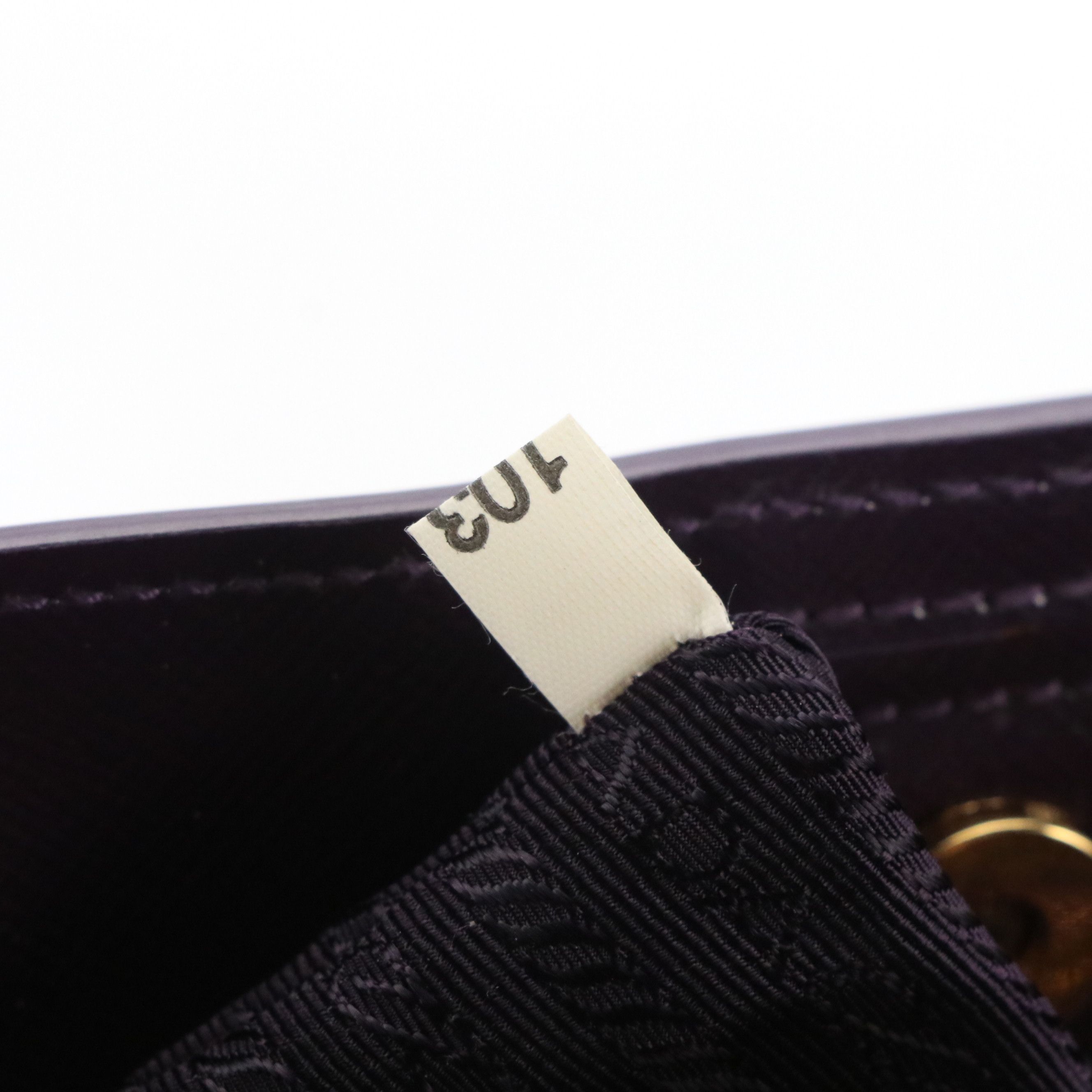 Prada Two-Way Shopper Tote in Purple Vernice Saffiano Lux Leather