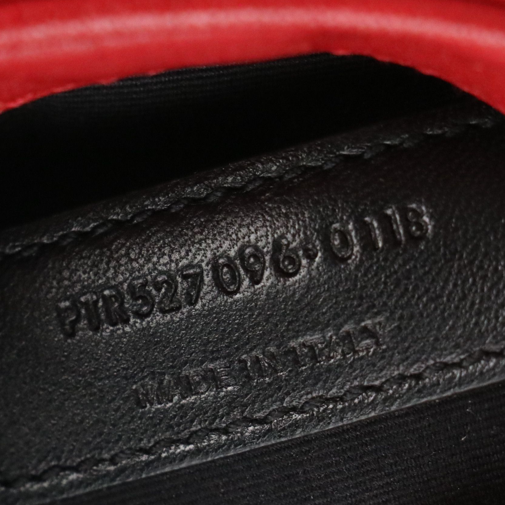 Saint Laurent YSL Lou Camera Belt Bag in Red Goatskin Leather with Tassel Charm