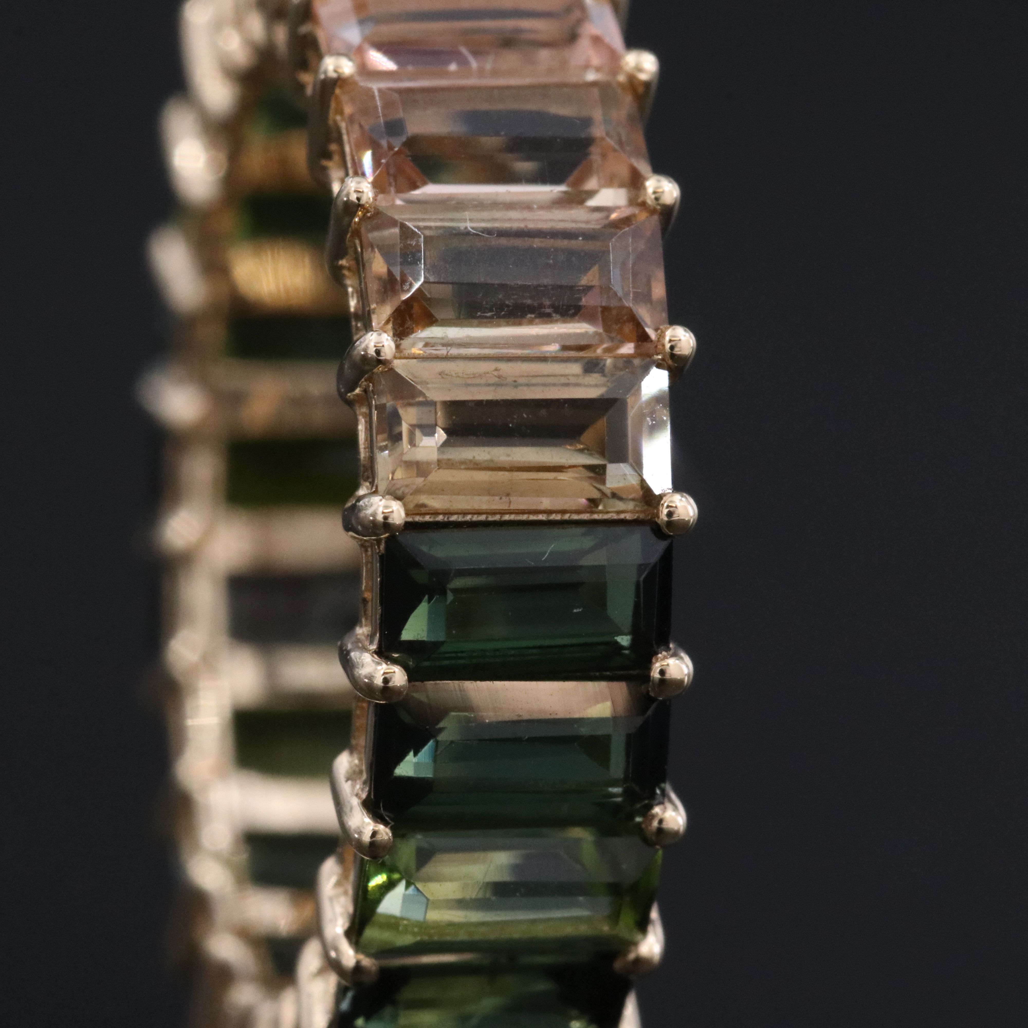 14K 5.04 CTW Tourmaline Eternity Band
