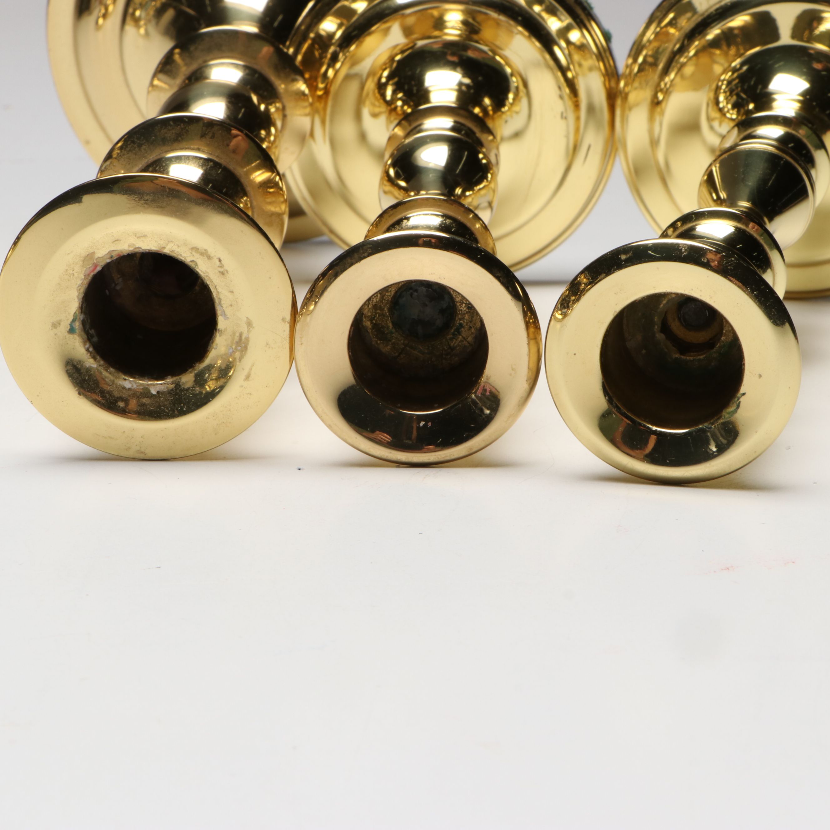 Baldwin Brass Console Candlesticks, Mid to Late 20th Century