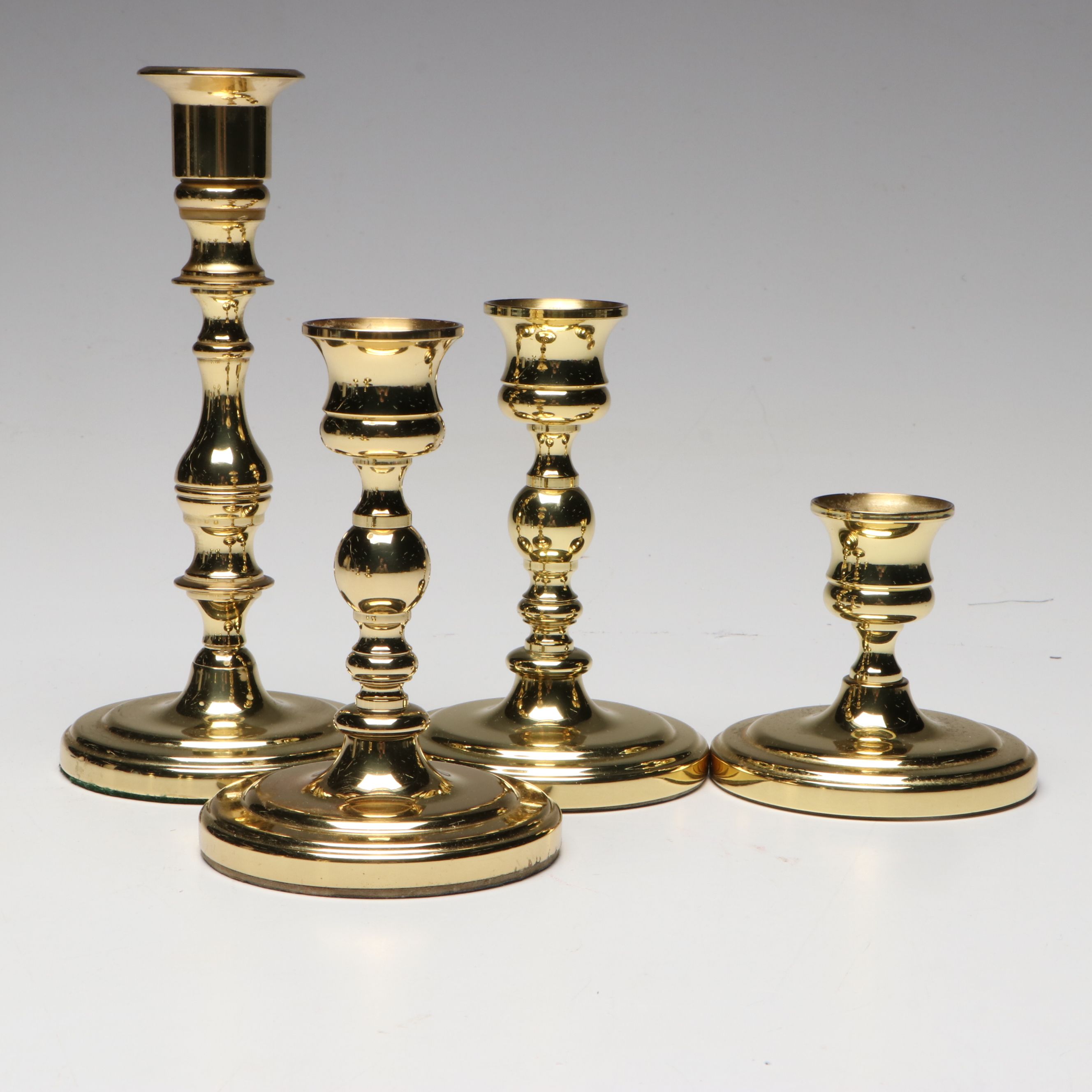 Baldwin Brass Console Candlesticks, Mid to Late 20th Century