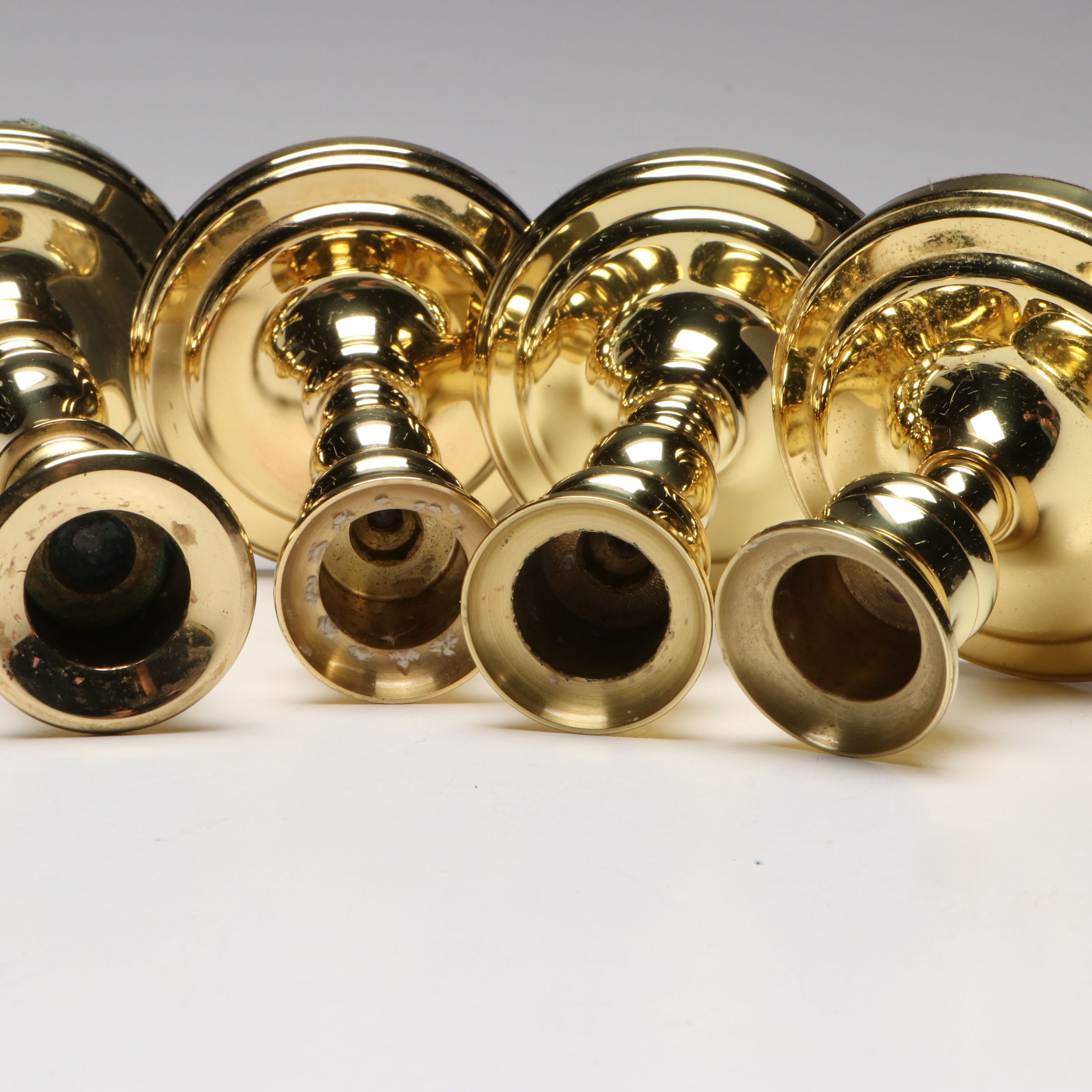 Baldwin Brass Console Candlesticks, Mid to Late 20th Century