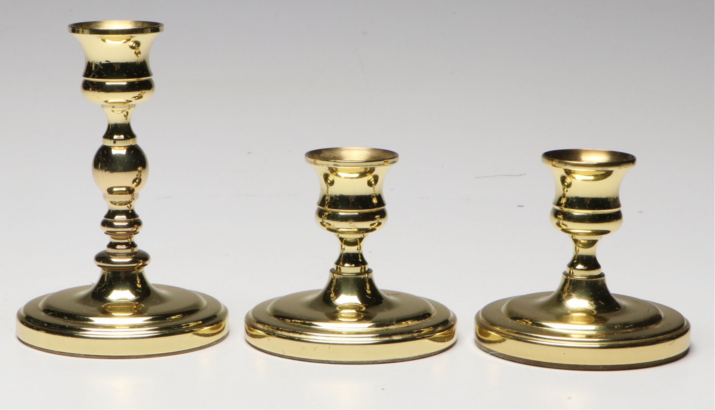 Baldwin Brass Console Candlesticks, Mid to Late 20th Century