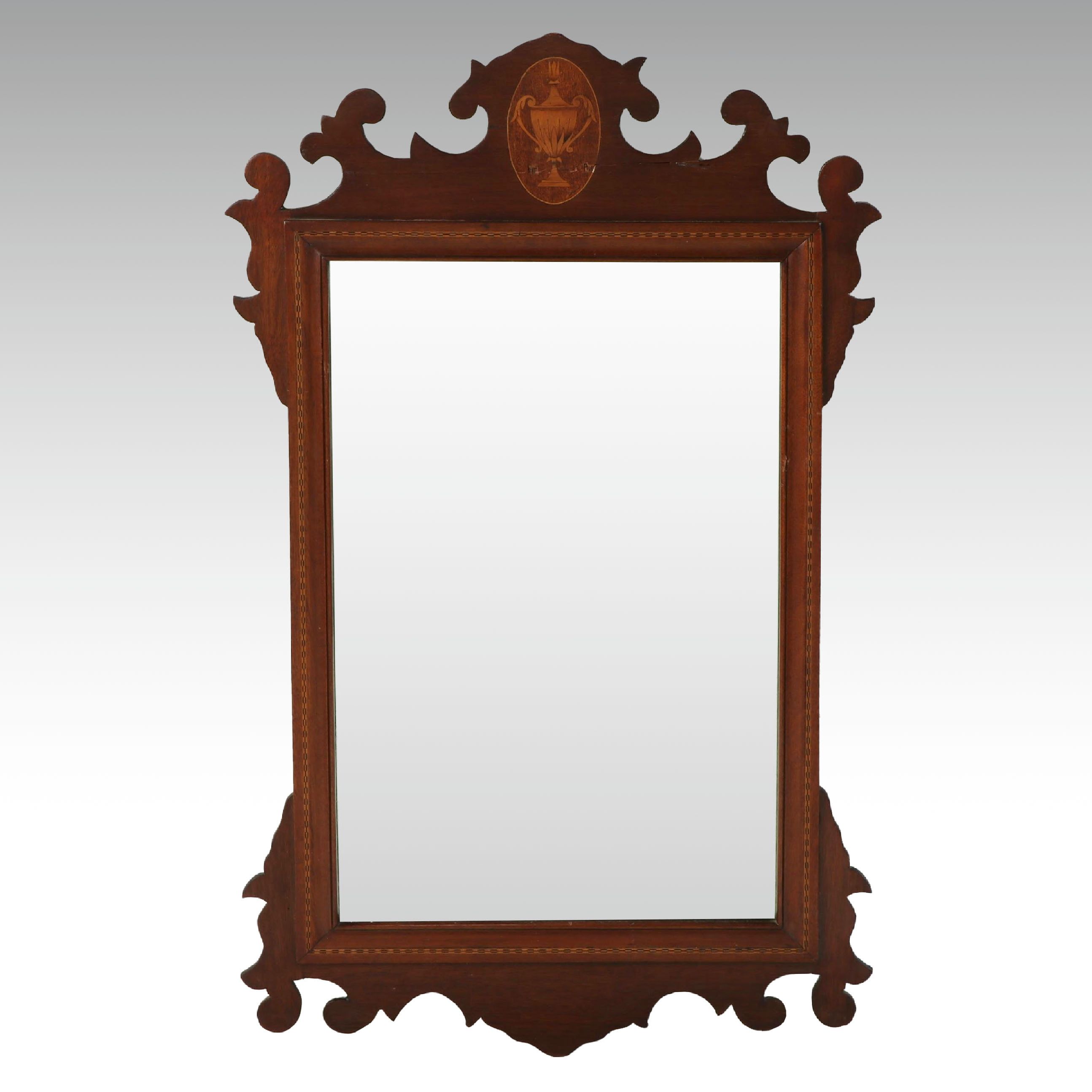 Chippendale Style Wood Wall Mirror