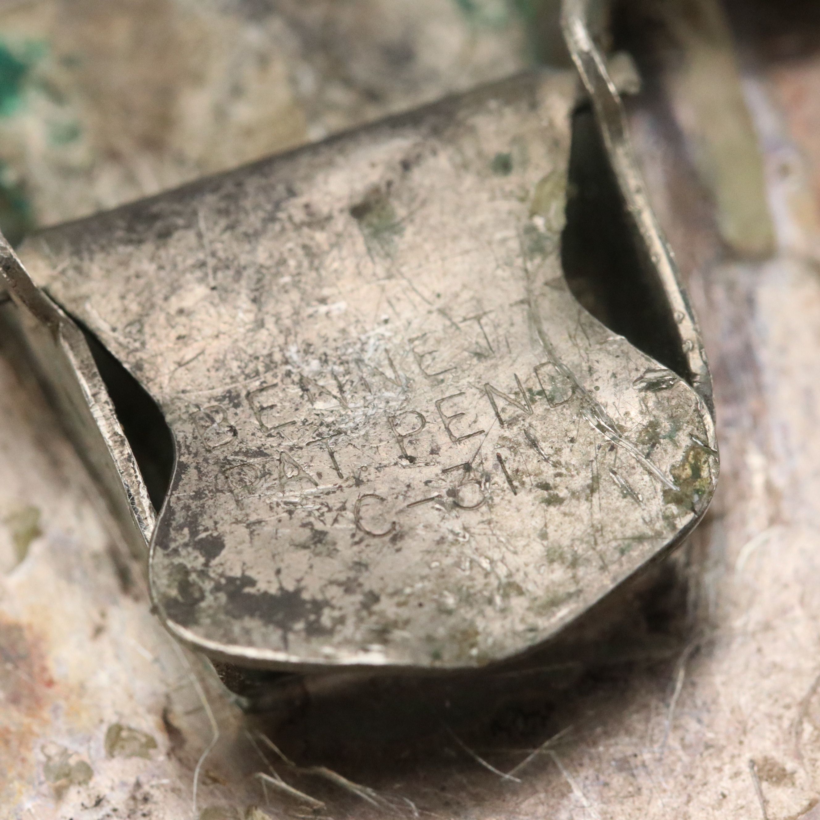 Signed Southwestern Sterling Silver Turquoise Bolo Slide Clip