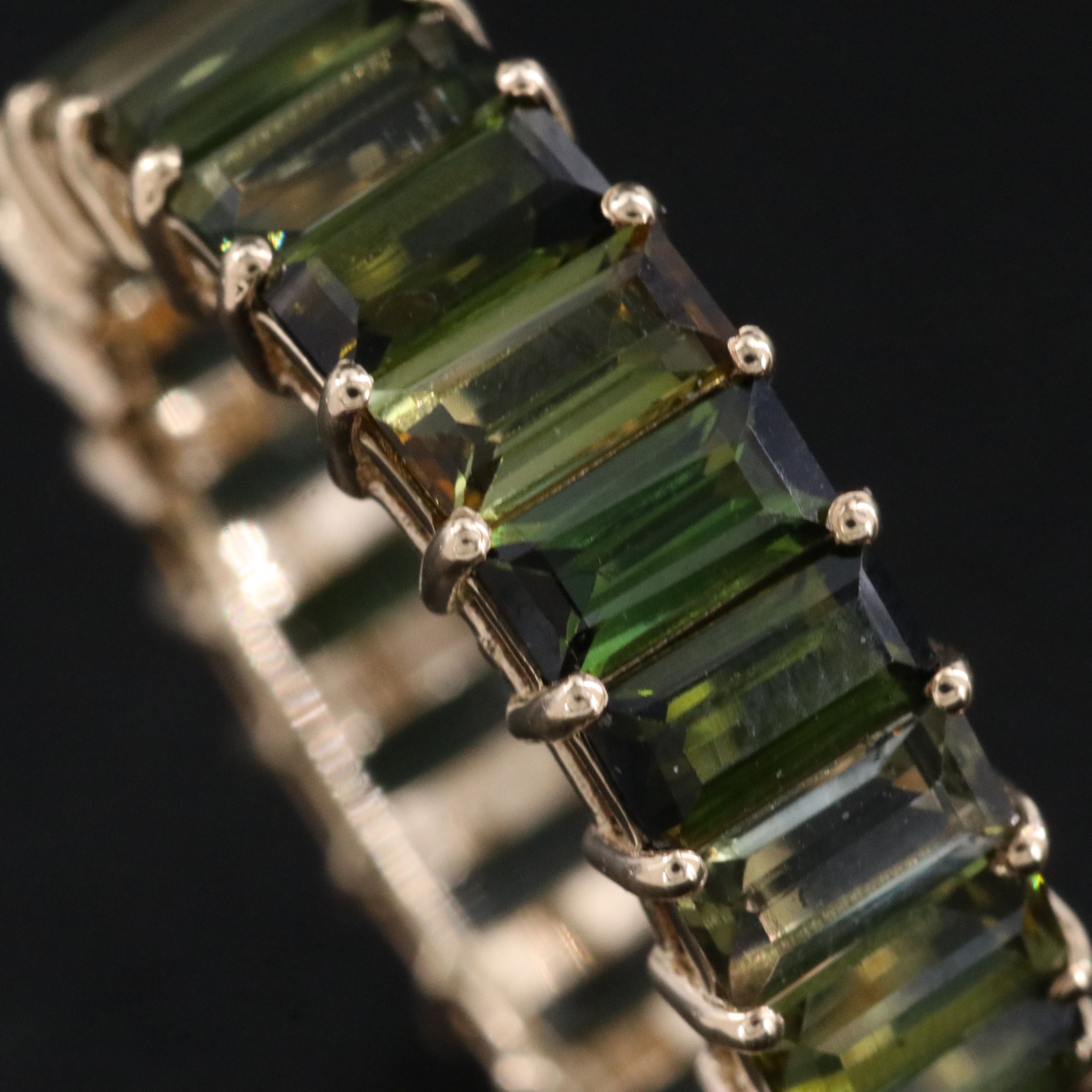 14K 5.29 CTW Tourmaline Eternity Band