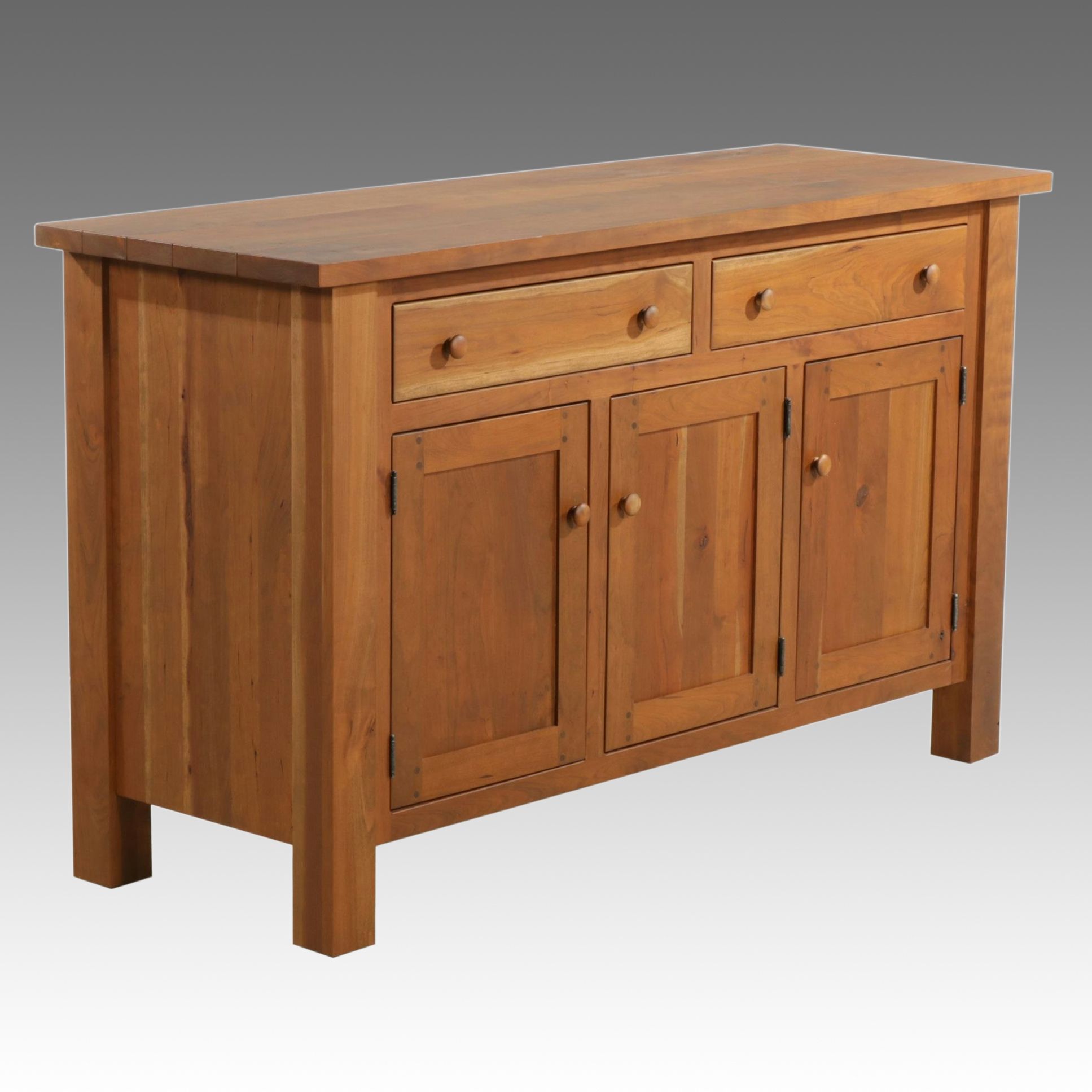 Craftsman Style Rustic Cherry Sideboard, 21st Century