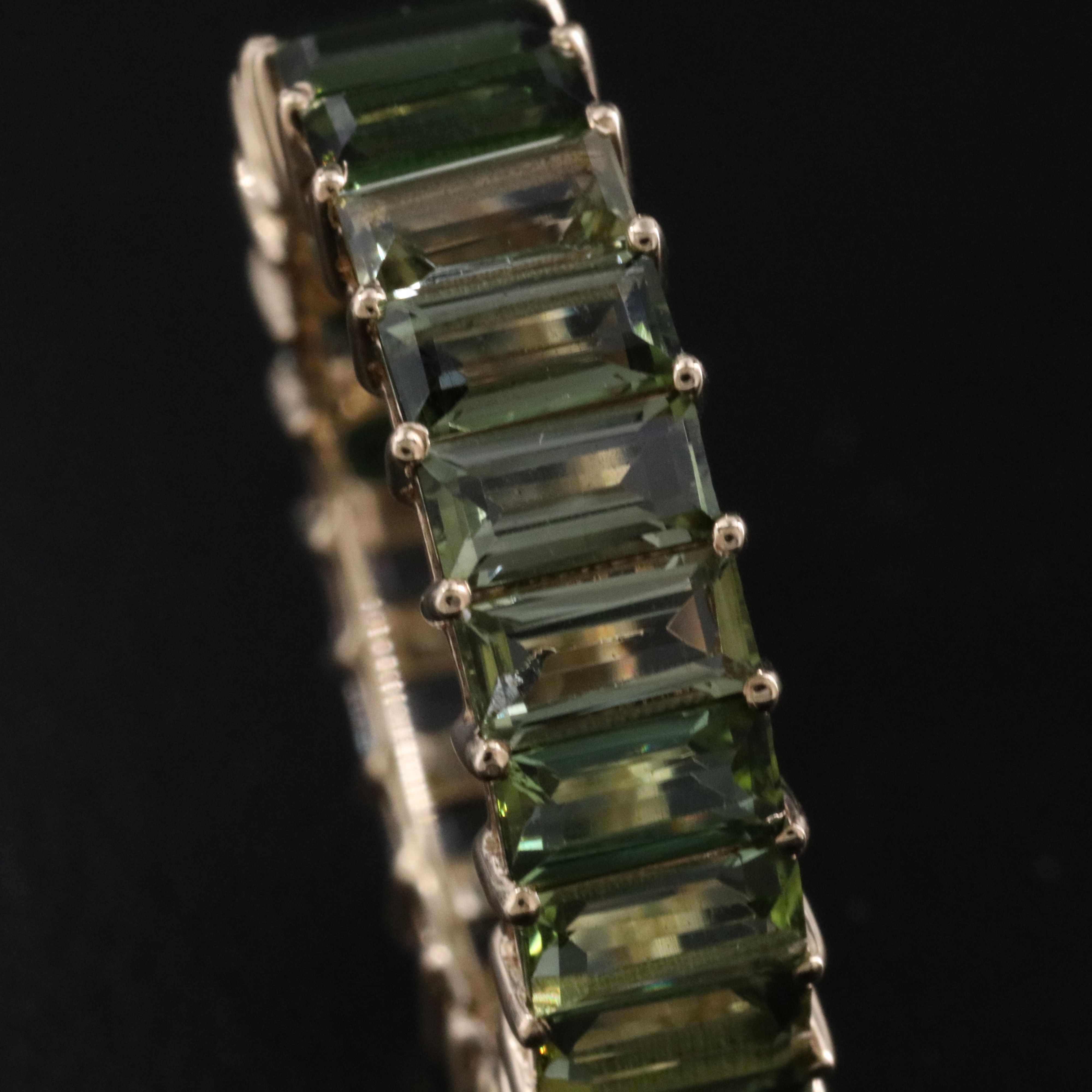 14K 5.43 CTW Tourmaline Eternity Band