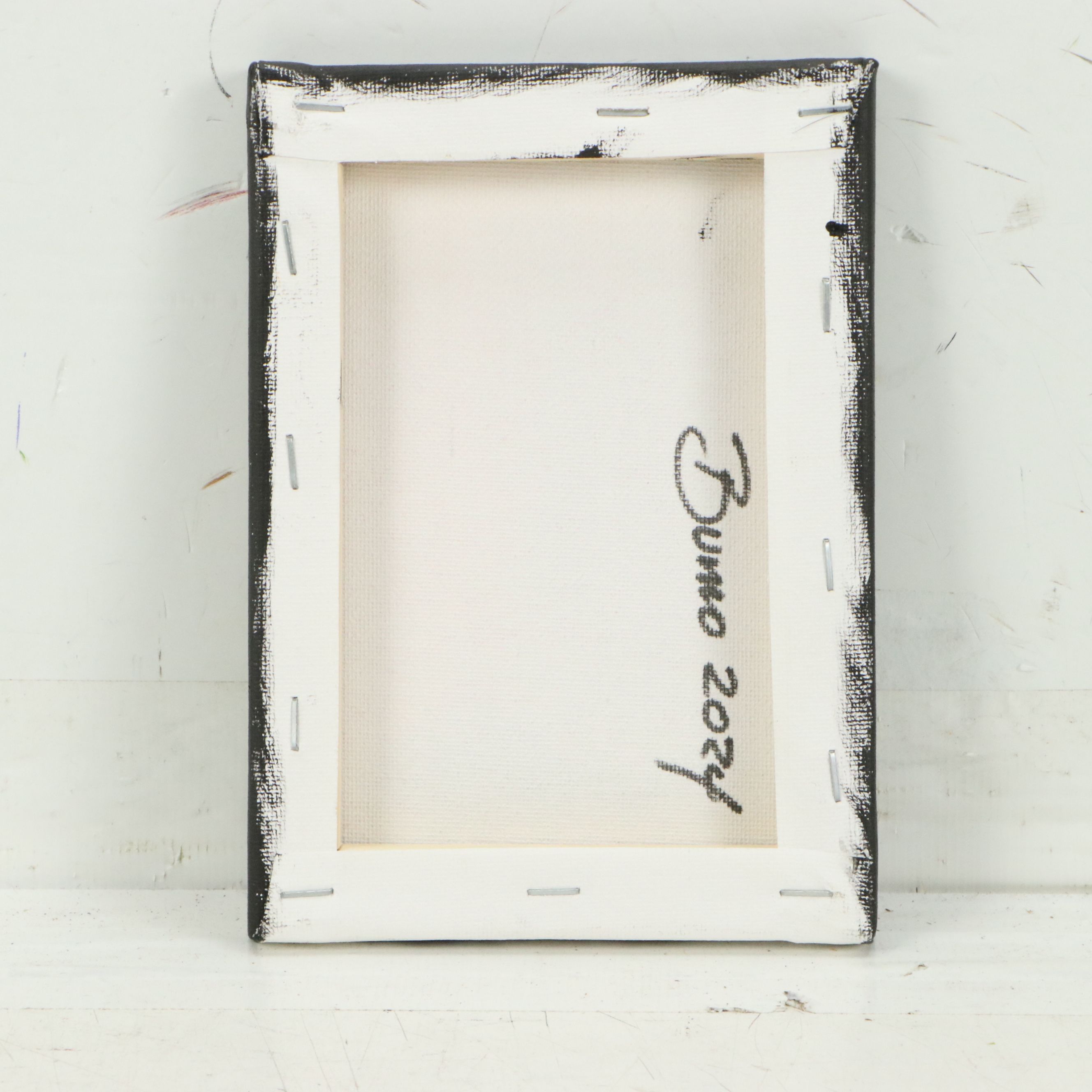 Doug "Bumo" Johnpeer Acrylic Painting of Forest at Sunset, 2024