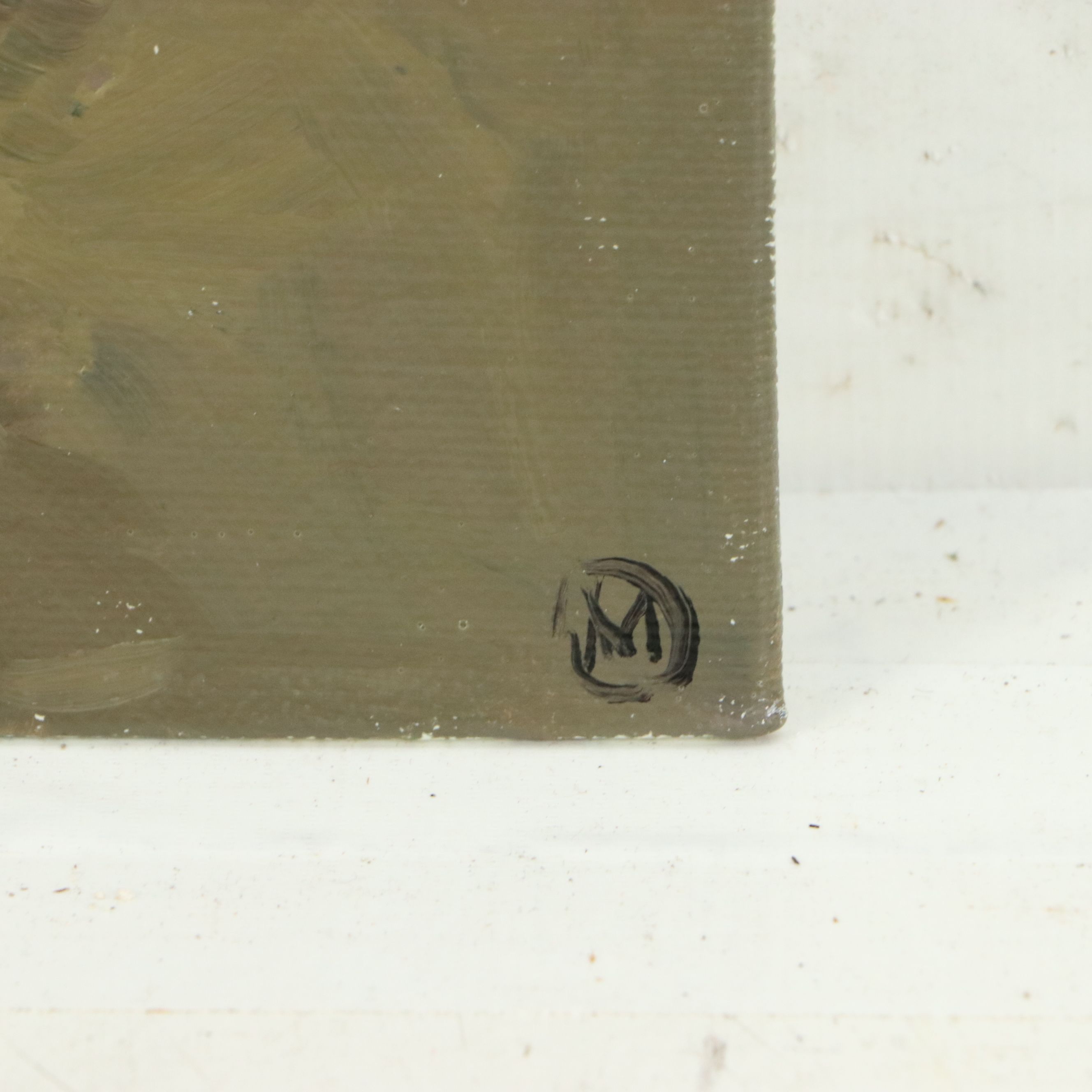 Martin Azari Oil Painting "Pear, Grapes, Peach, Apple Still Life," 2018