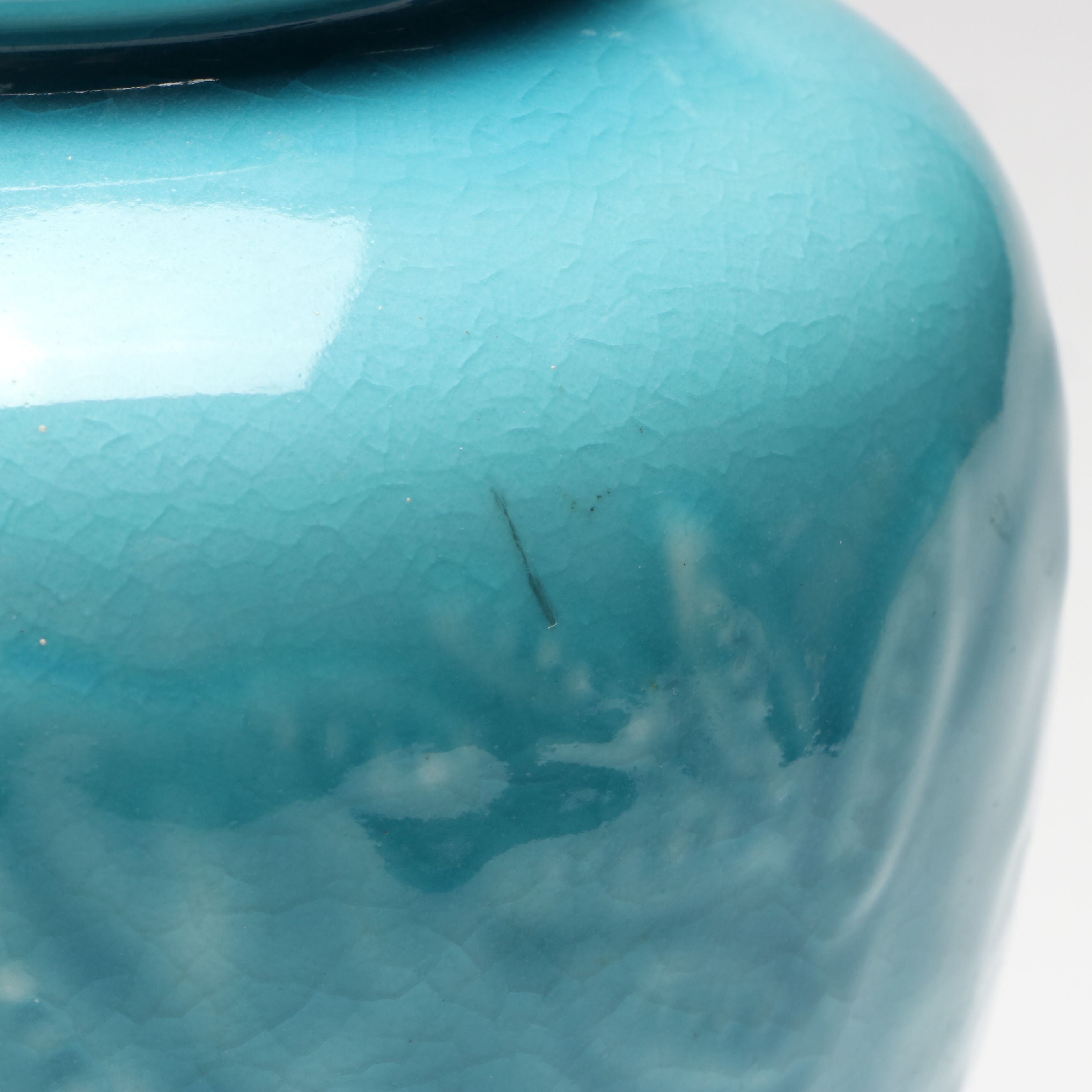 Rookwood Pottery Gloss Blue Production Vase, 1945