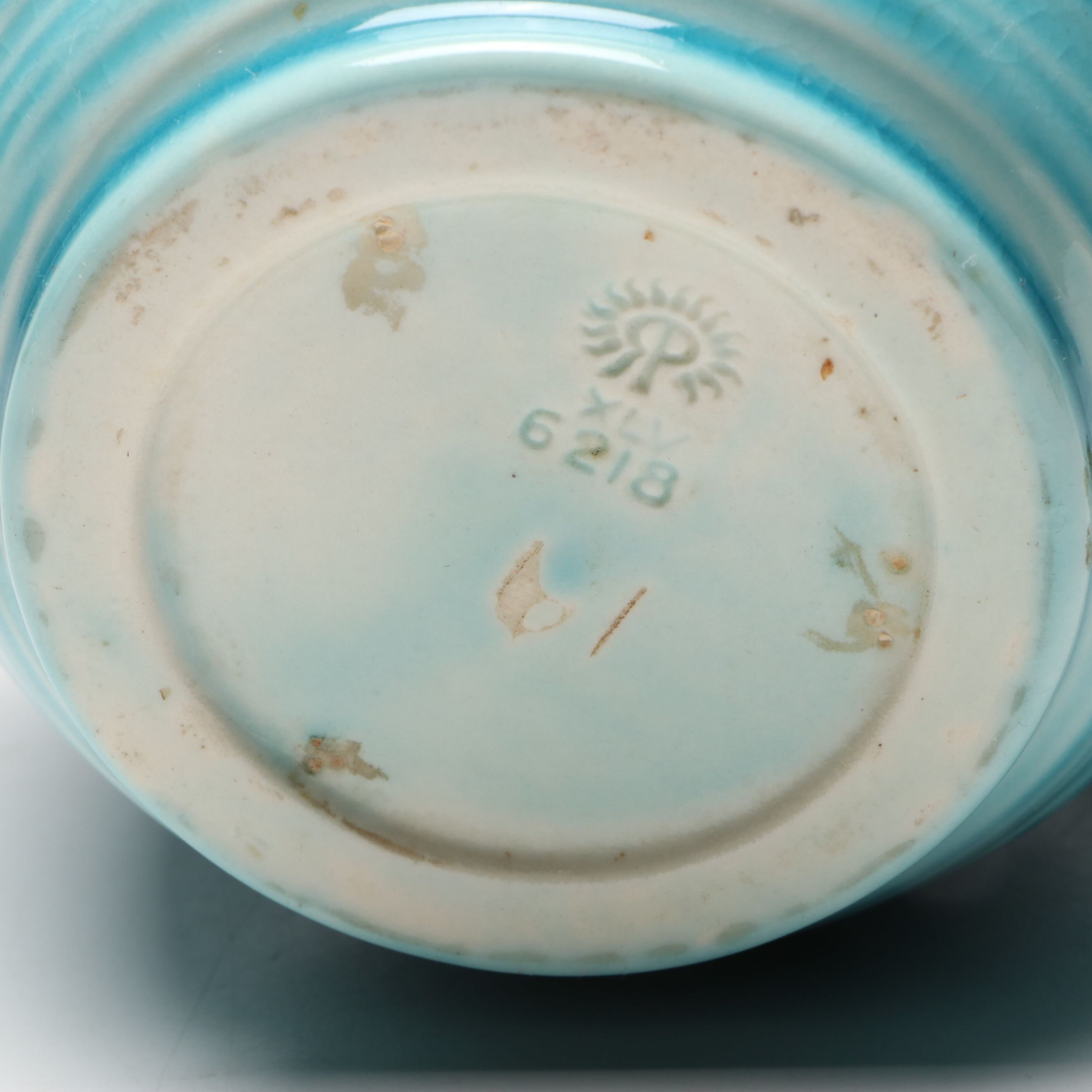 Rookwood Pottery Gloss Blue Production Vase, 1945