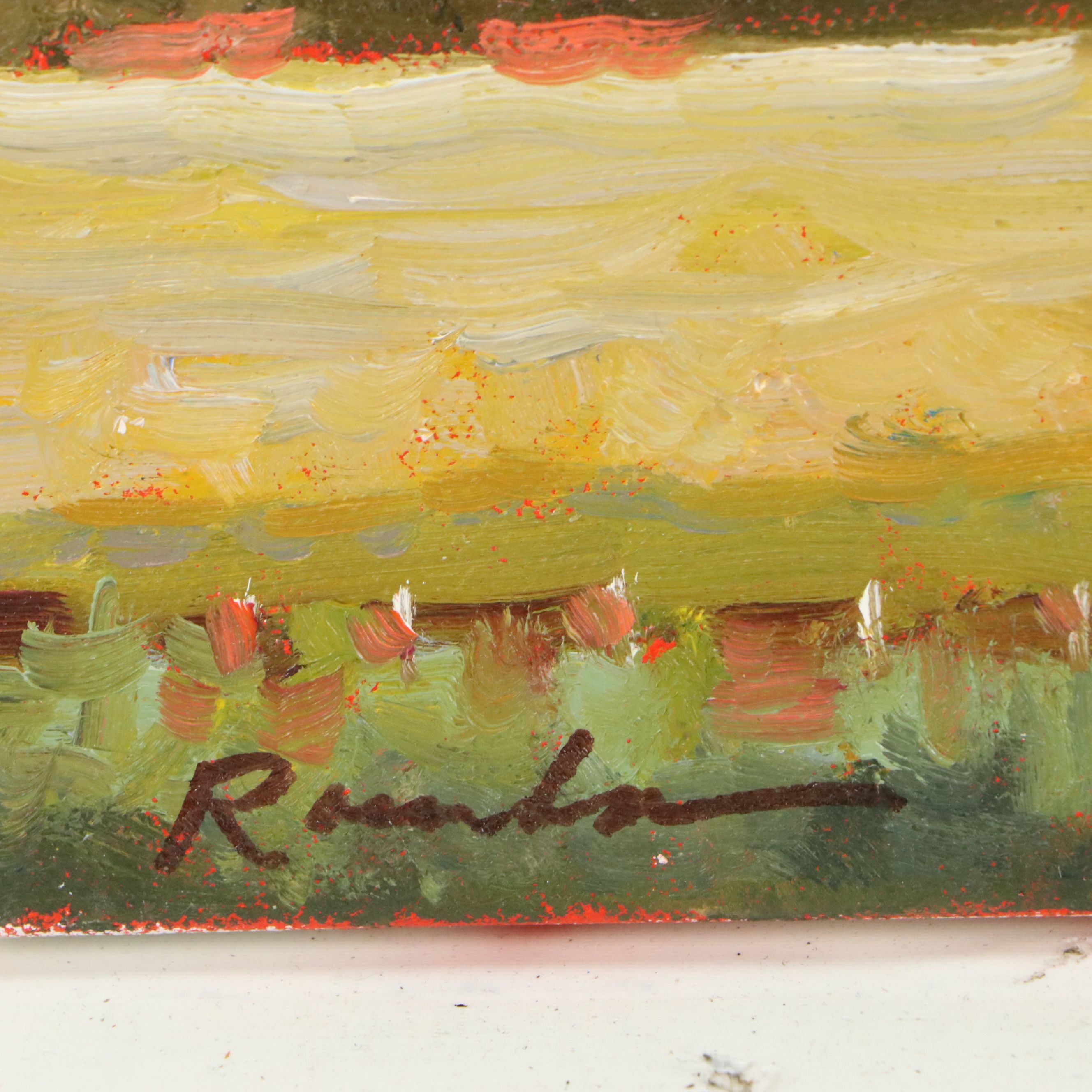 Sally Rosenbaum Landscape Oil Painting, Circa 2025