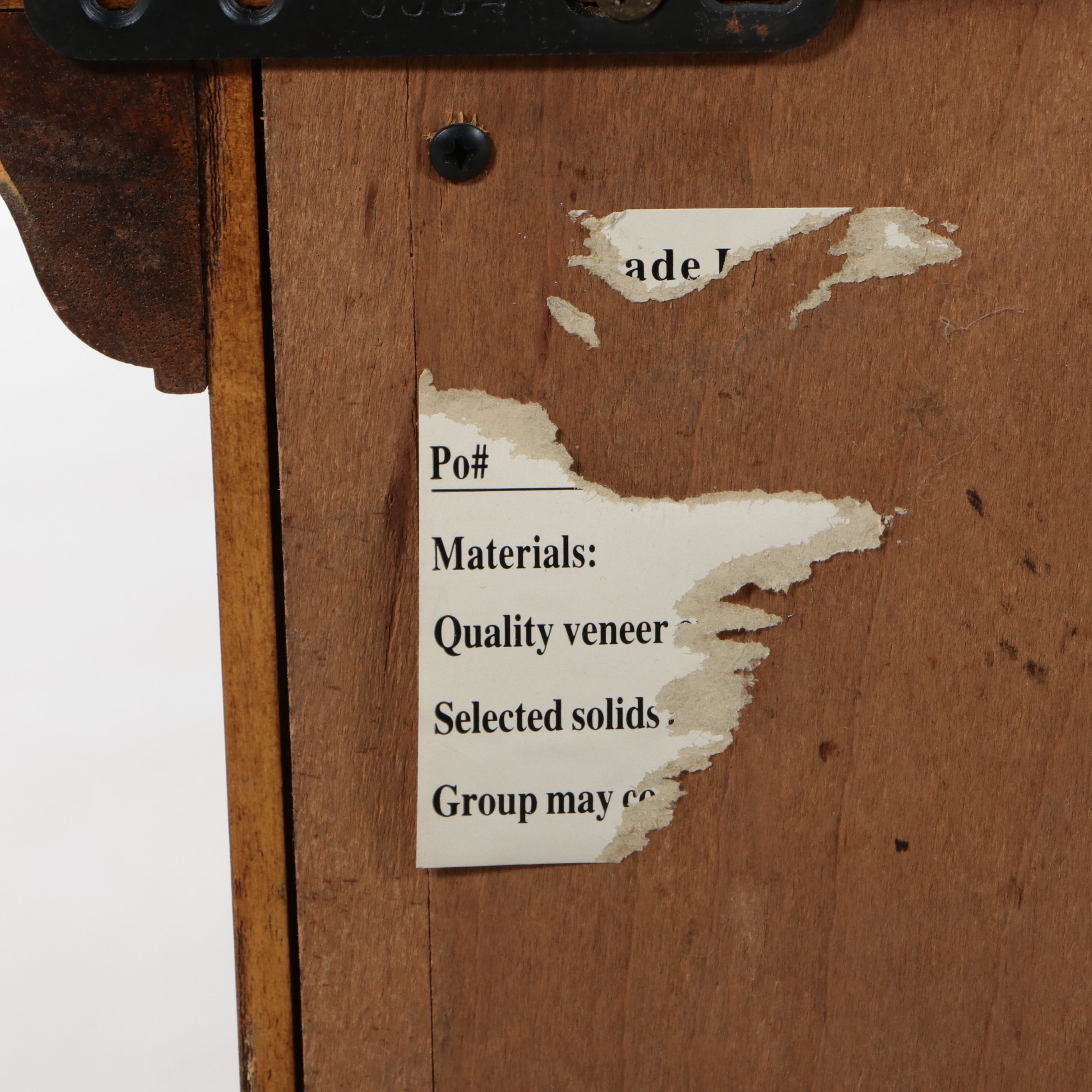 Mediterranean Revival Burled Serpentine Sideboard