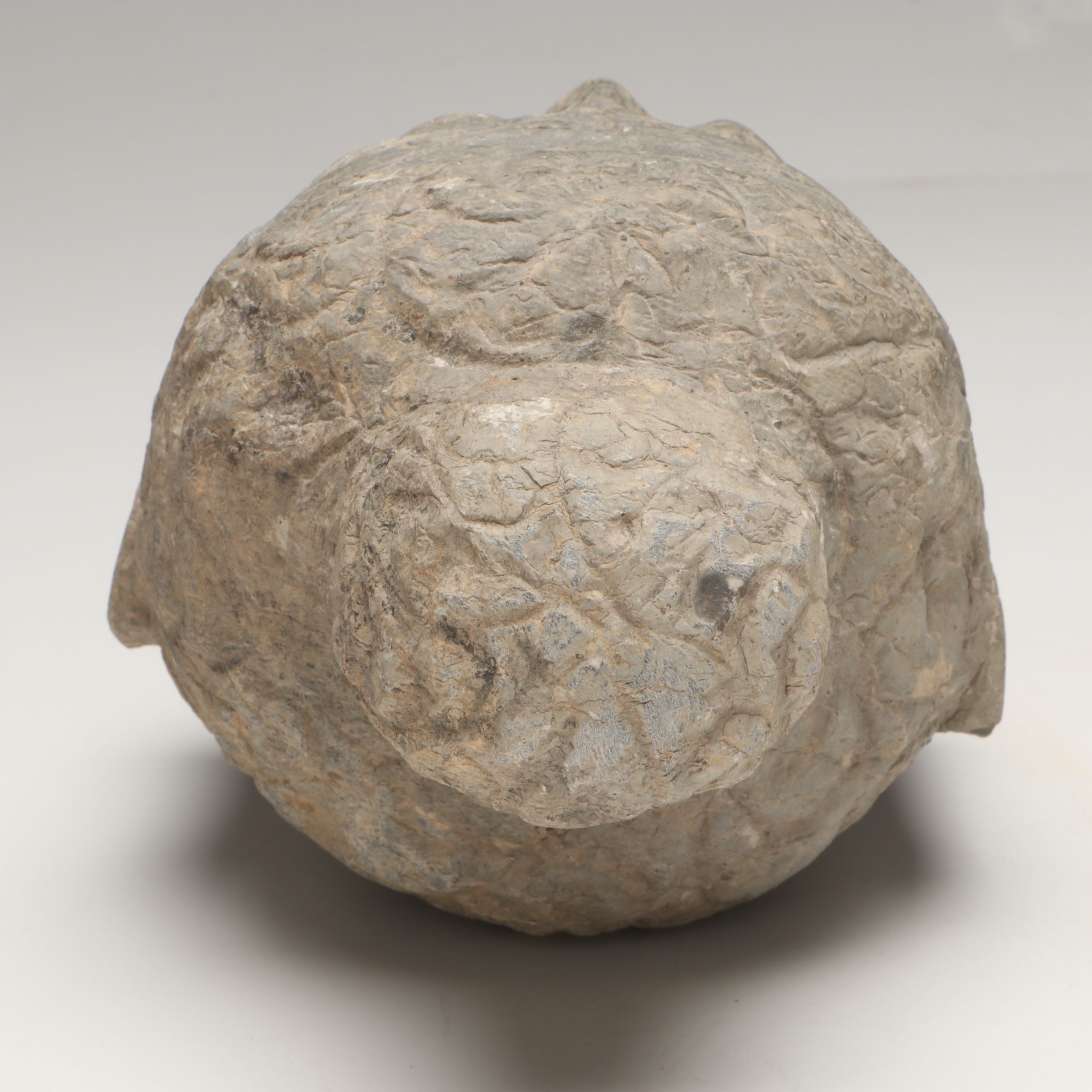 Asian Carved Stone Bodhisattva Head