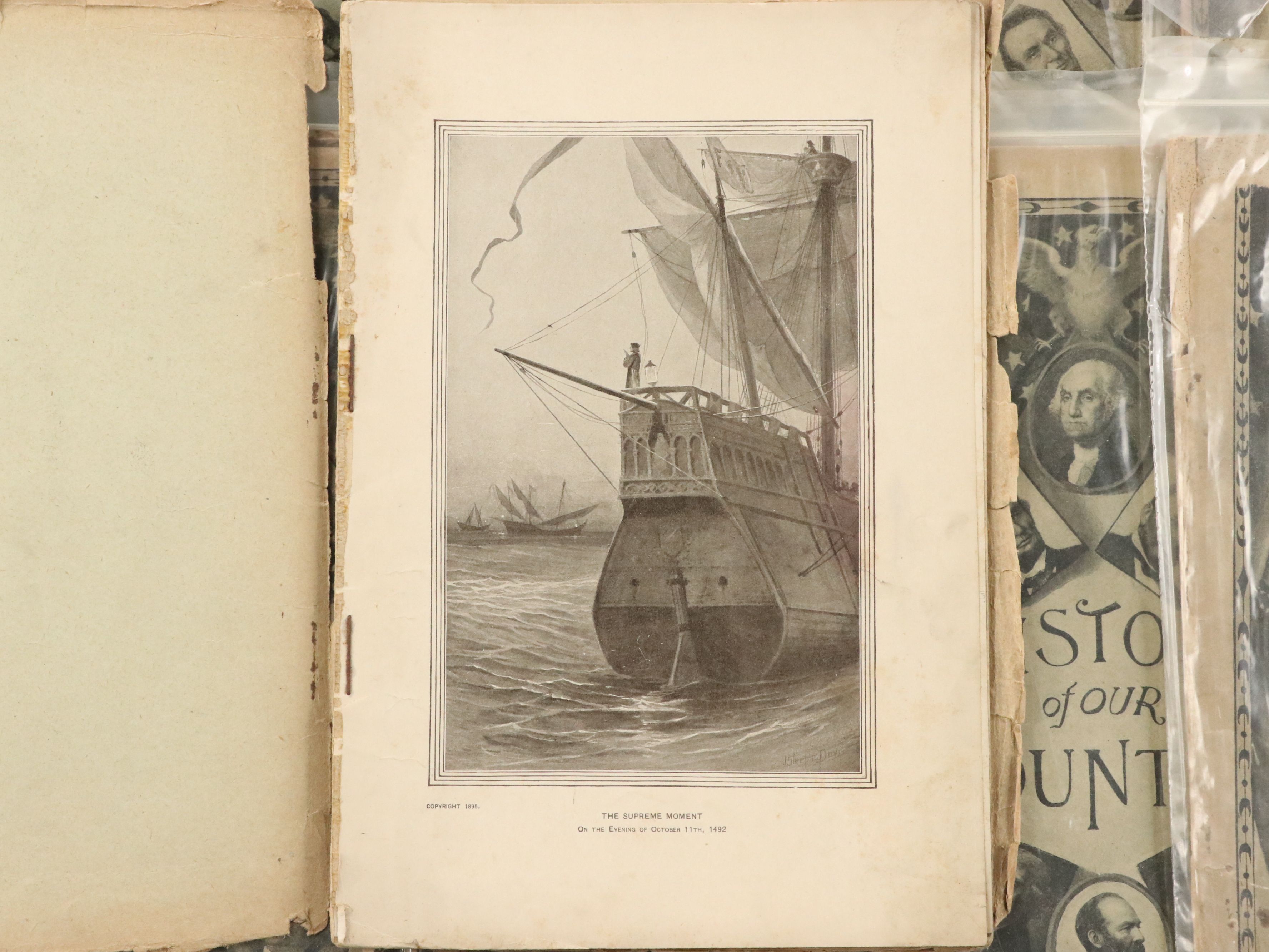 "Prospectus of Ellis's History of Our Country" Antique American History Booklets