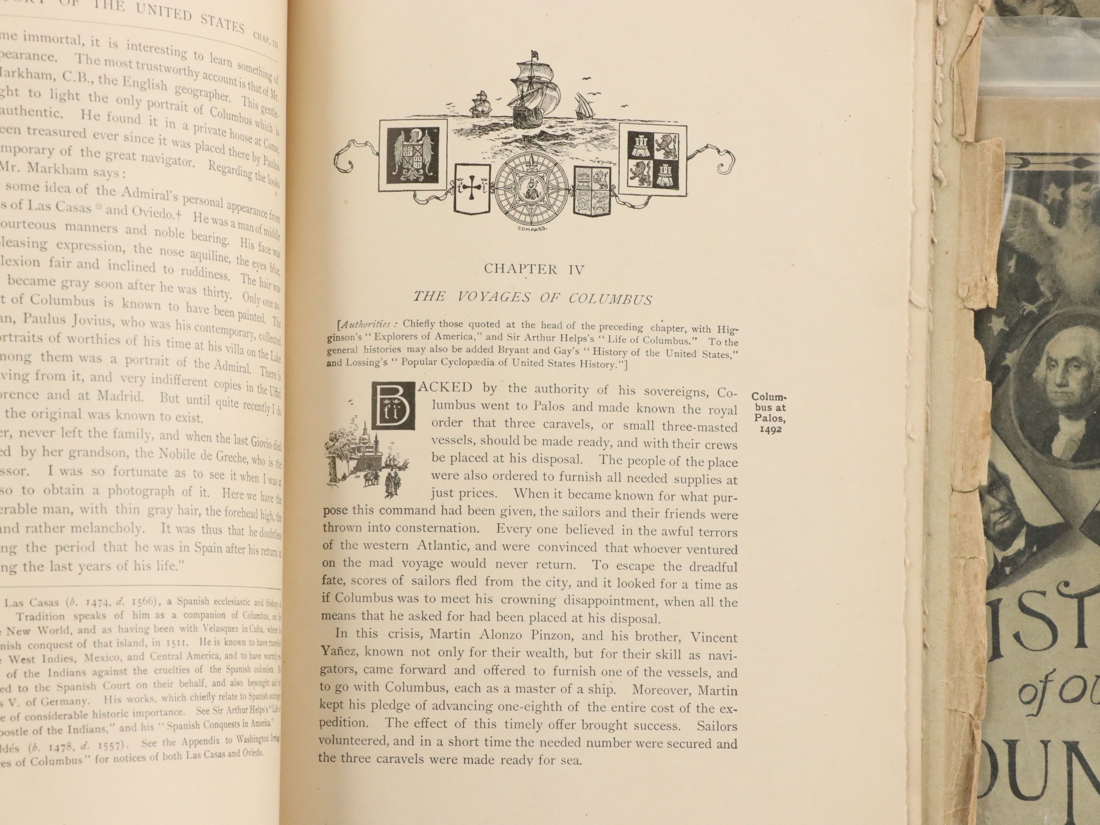 "Prospectus of Ellis's History of Our Country" Antique American History Booklets