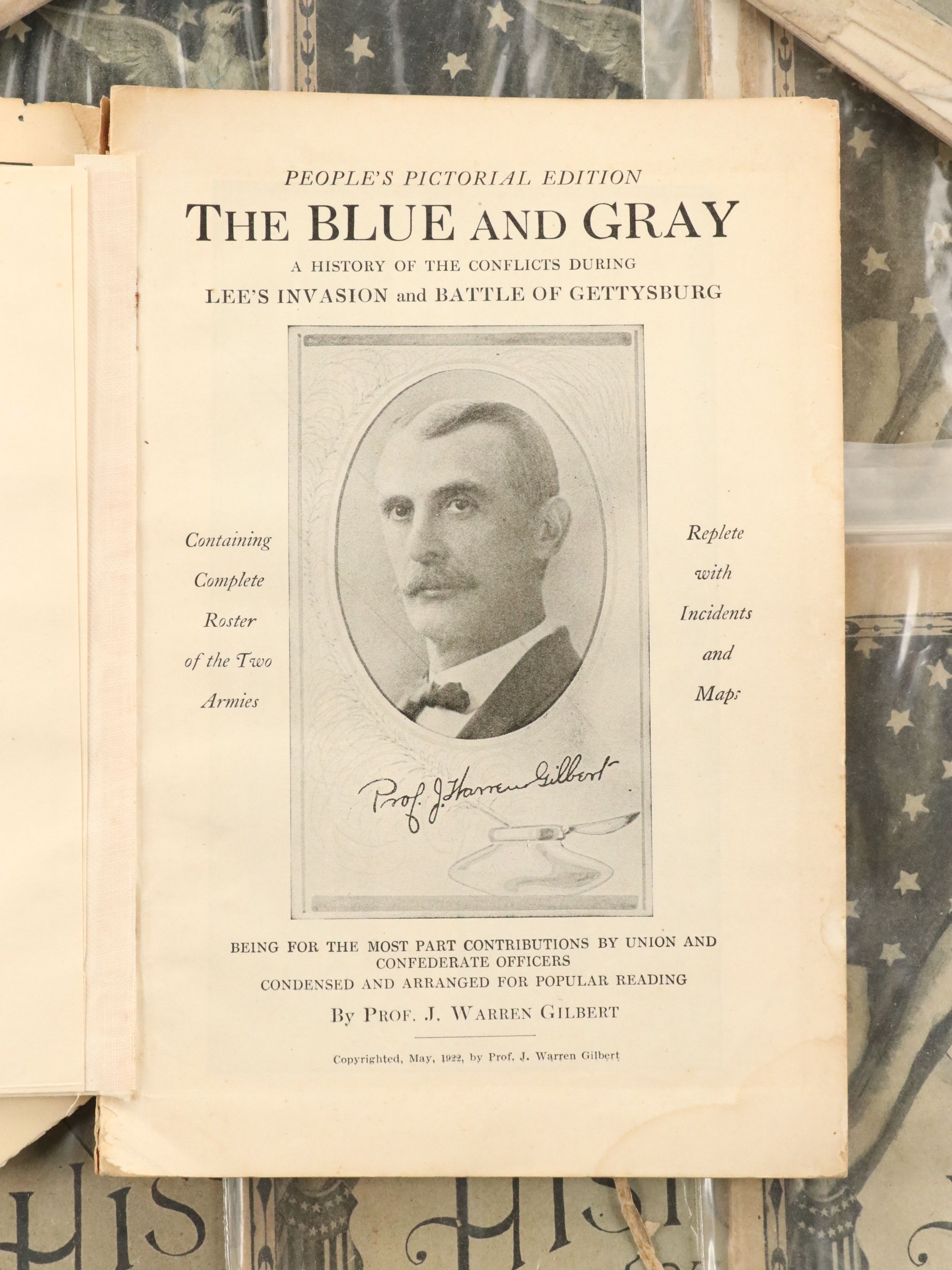 "Prospectus of Ellis's History of Our Country" Antique American History Booklets