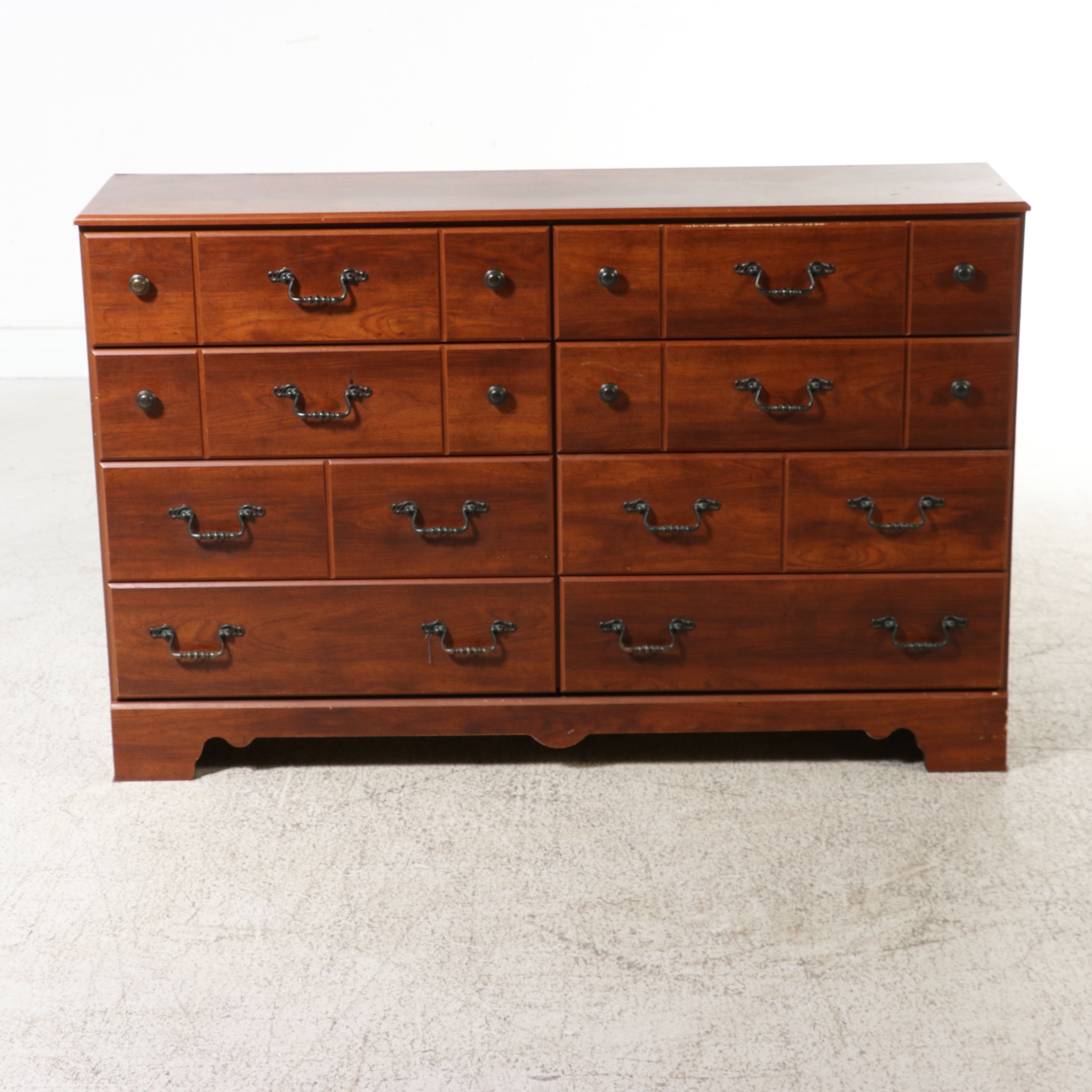 Timberline Furniture Cherry Finish "Ashworth" Dresser and Queen Size Bed Frame