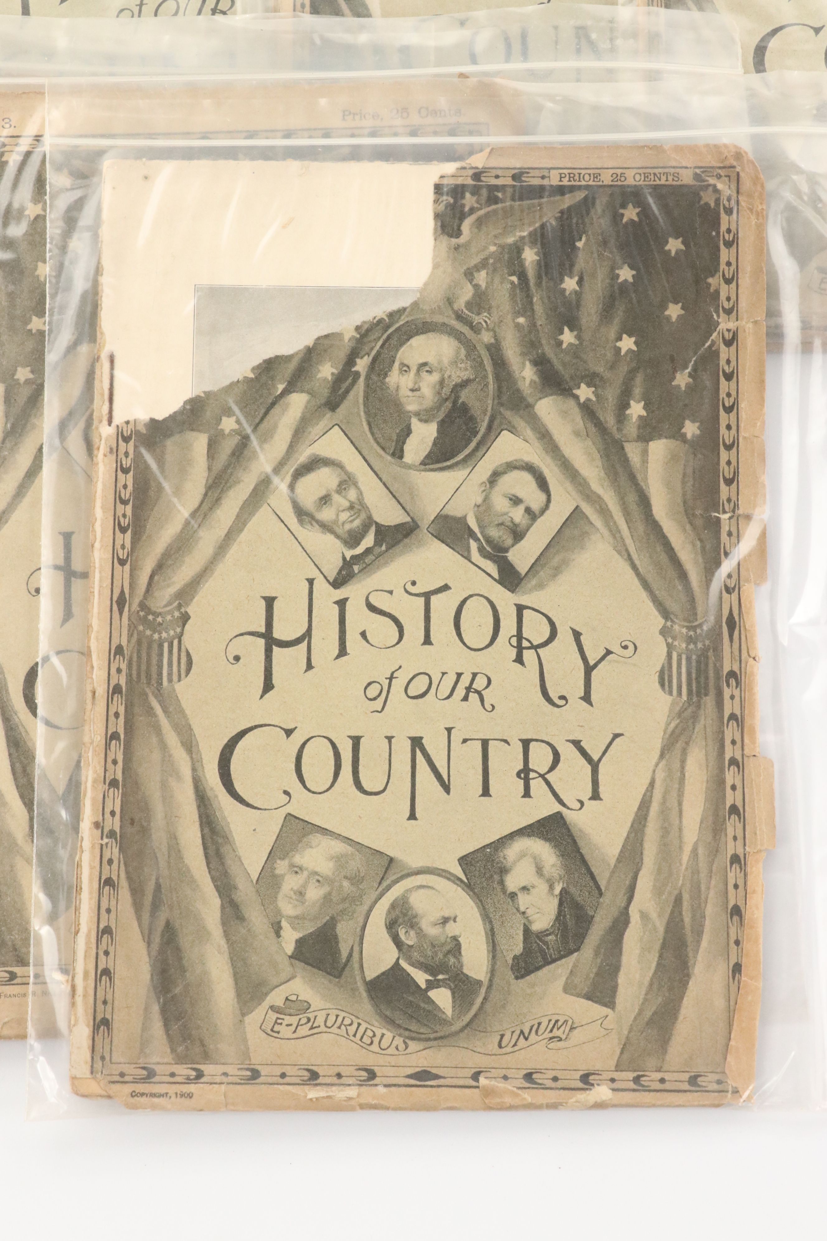 "Prospectus of Ellis's History of Our Country" Antique American History Booklets