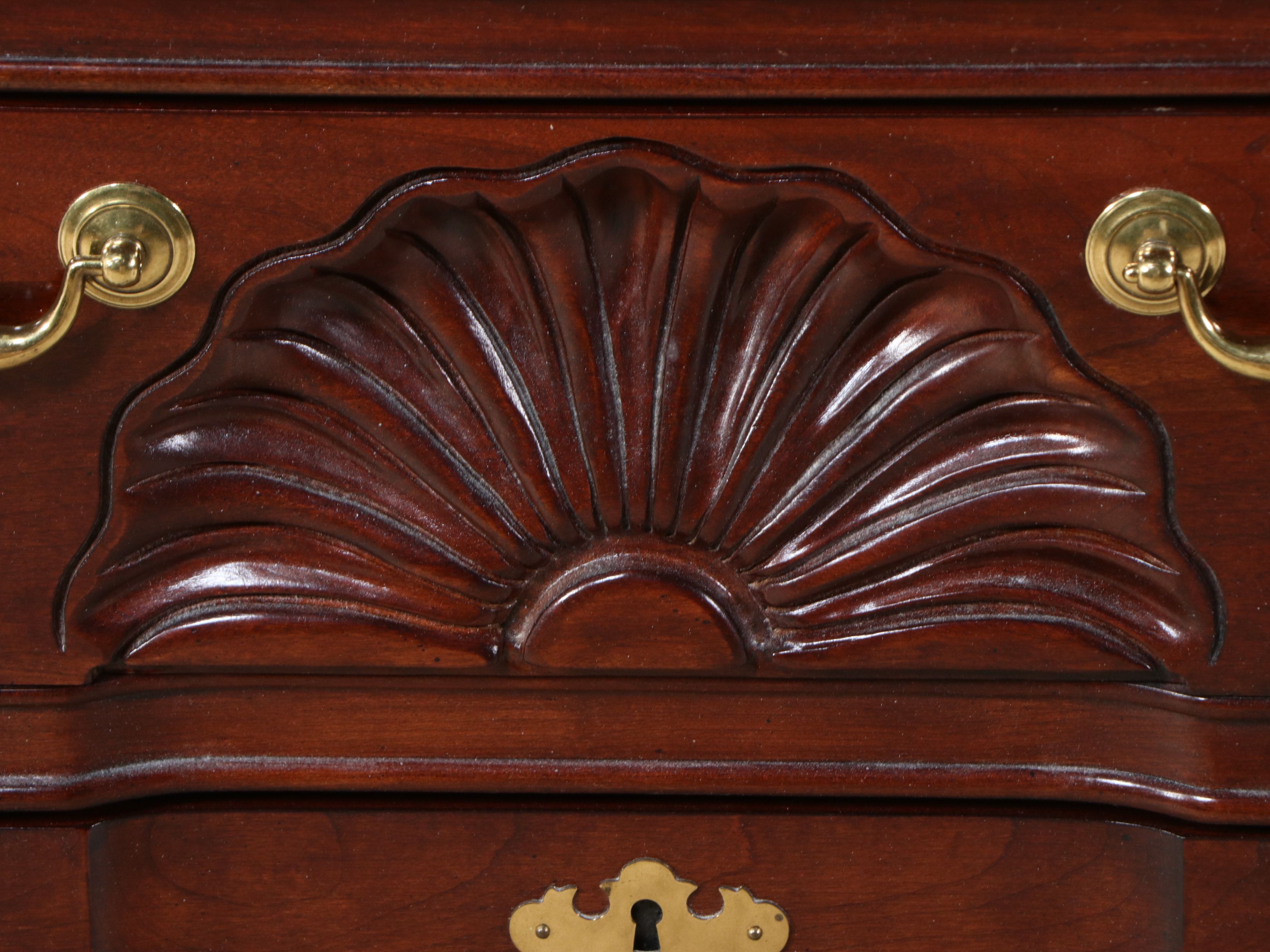 Thomasville "The Mahogany Collection" Chippendale Block-Front Bachelor's Chest