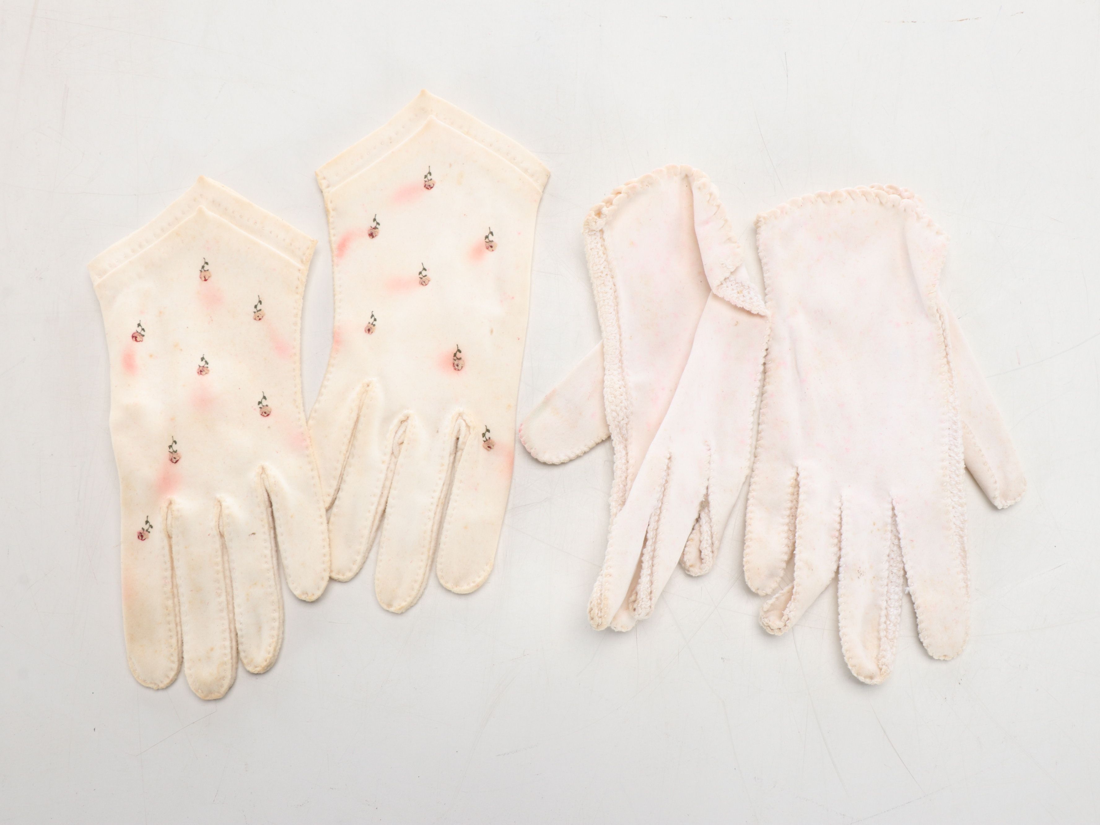 Victory Pure Linen and Hand-Embroidered Textile Lot, Mid-20th Century